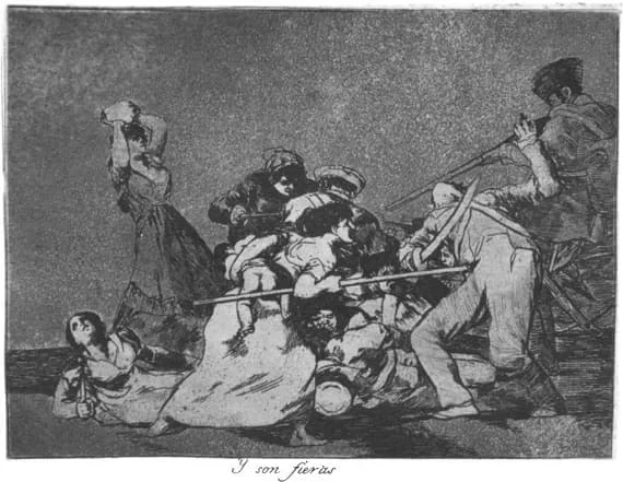 Goya, And They Are Like Wild Beasts (Plate 5)