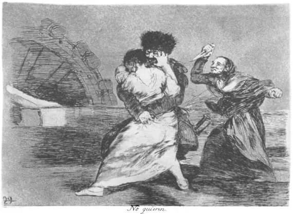 Goya, They Do Not Want To (Plate 9)