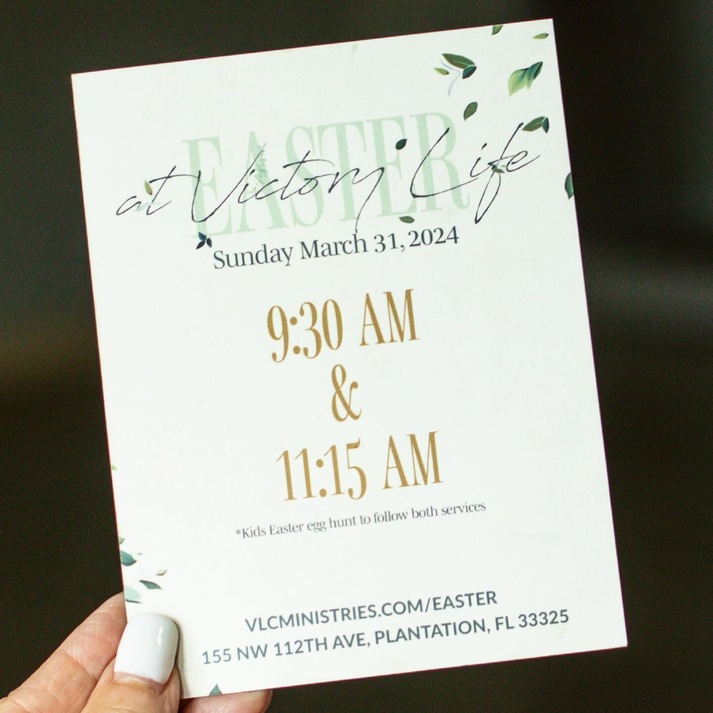 You're invited to experience the true meaning of Easter with us here at VLC! 

Join us on Sunday March 31st, at one of our two services, as we come together to celebrate the greatest love story ever told! 🕊️

We will also have a Good Friday Prayer s