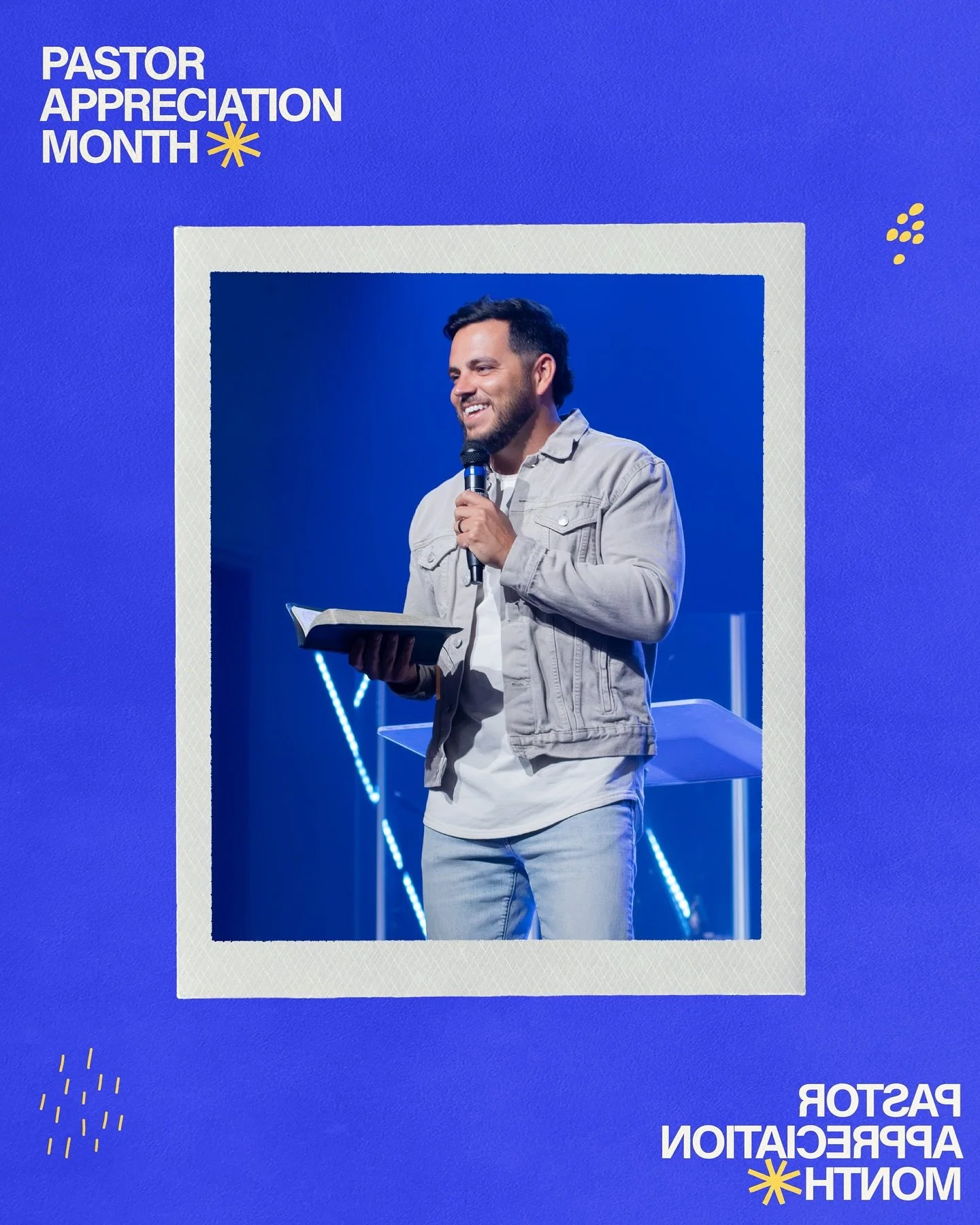 October is Pastor Appreciation Month! 🎉 We&rsquo;re so thankful for our lead pastor, Jacob Bramos, and pastor Ron Bramos, for faithfully leading and shepherding our church with the heart of Jesus! ✨🕊️✝️