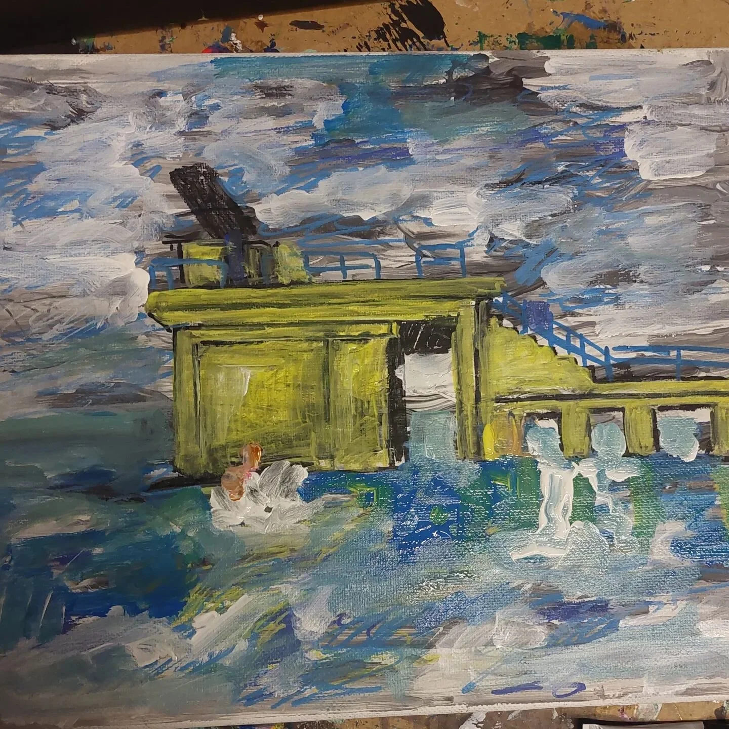 Day 28,late night sketching, this is how I would prepare for a painting, preparatory work.
#marchcreate23
#artchallenge