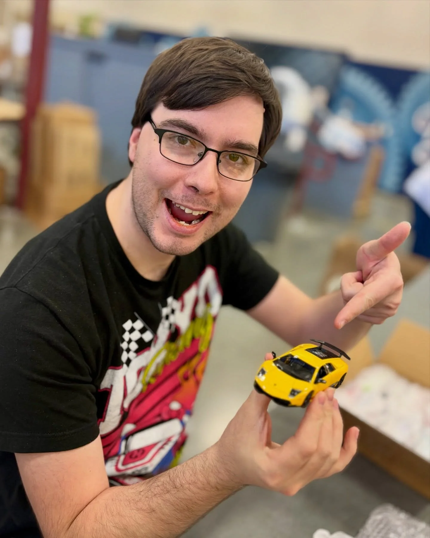 Robert&rsquo;s on the job and in his element today 🚘

Putting labels on die-cast cars and picking favorites along the way&hellip; this one made the cut 🚖

Work that&rsquo;s fun, focused, and full of personality.