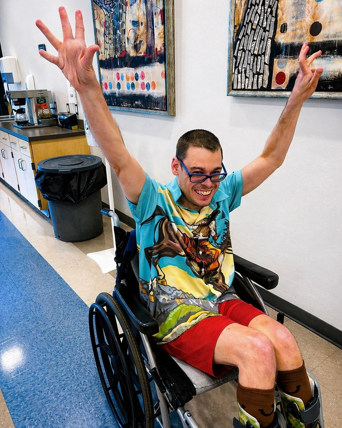 Bowling is one of Daniel&rsquo;s favorite things, so a surprise bowling break was a pretty big win last week. 🎳

His strike celebration says everything about the joy in the moment.