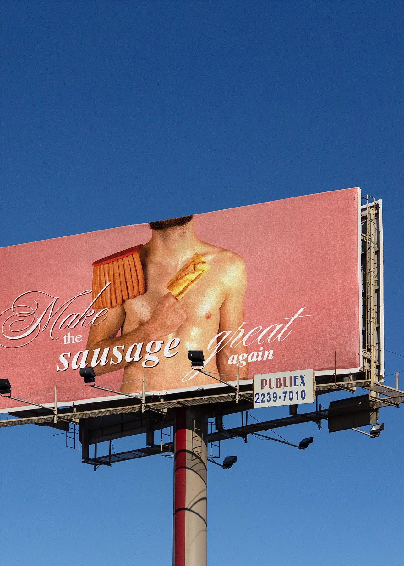 Make the sausage great again, photographic poster