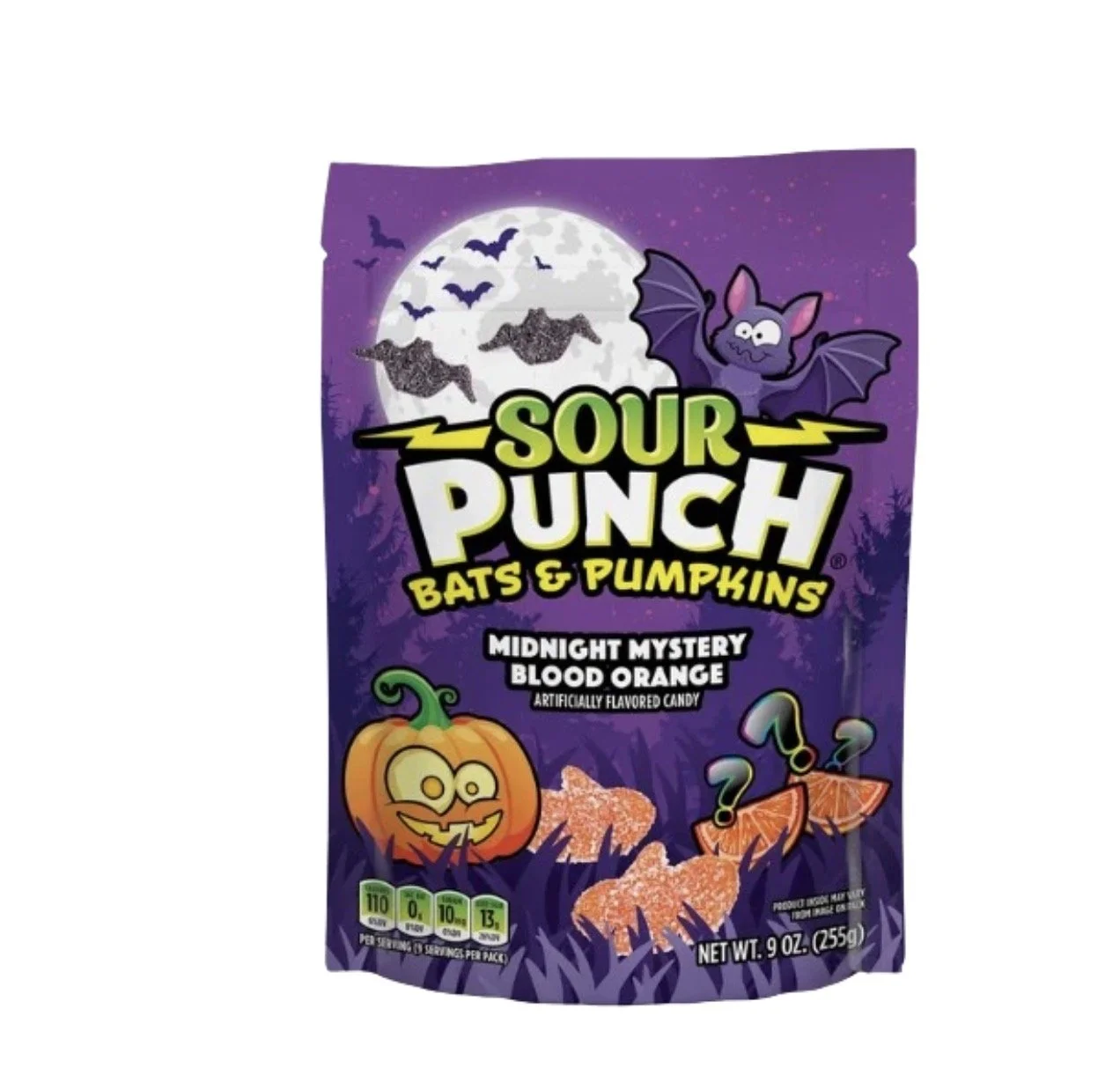 Sour Punch Bats & Pumpkins - Midnight Mystery Blood Orange