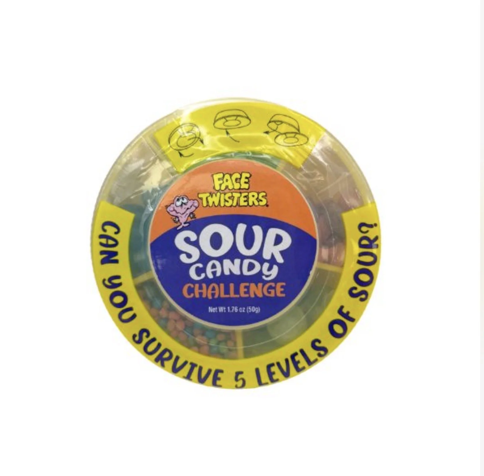 Face Twisters Sour Candy Challenge