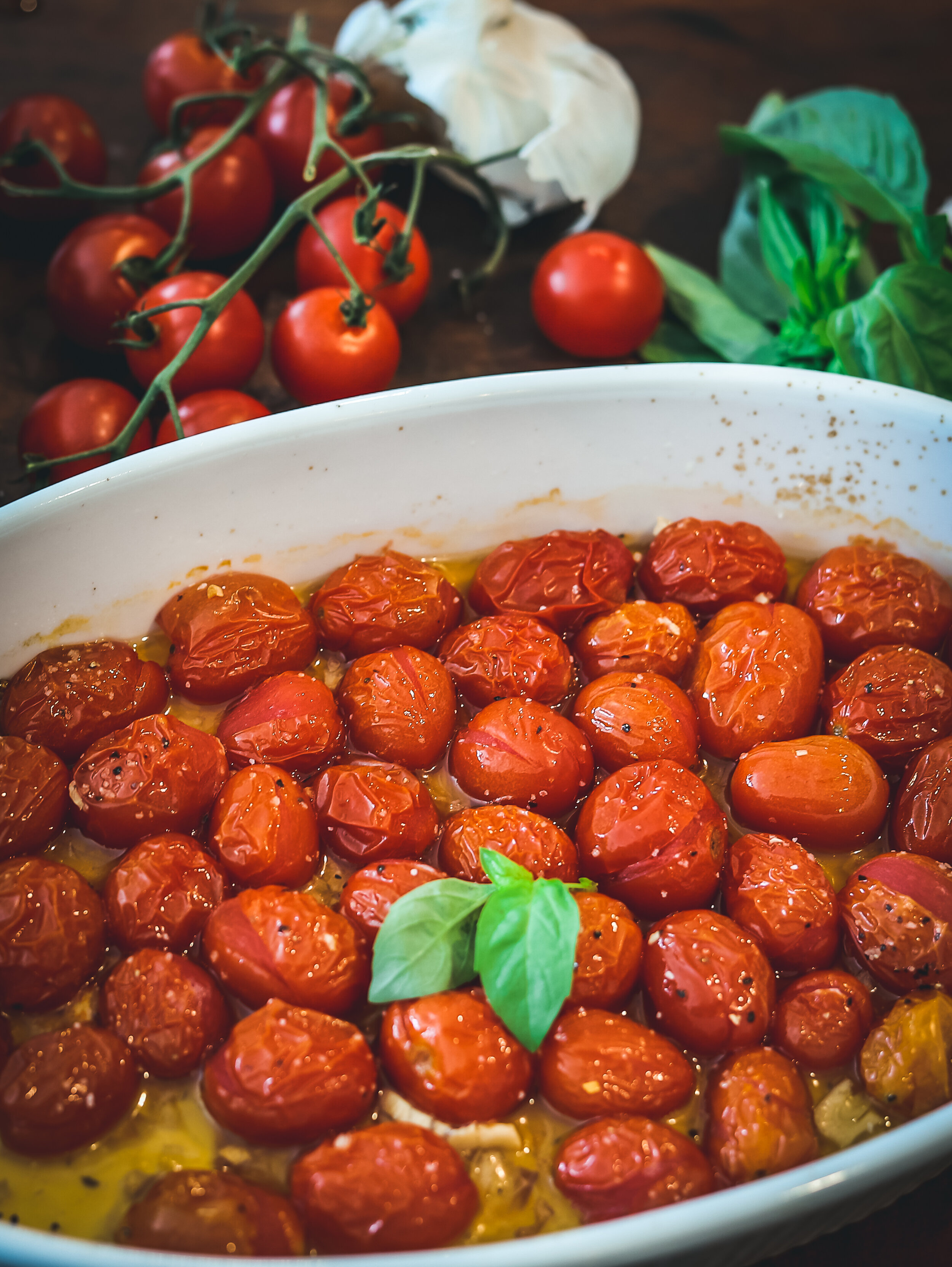 Roasted Cherry Tomatoes Recipe — Lauren Lane Quick and Easy Delicious