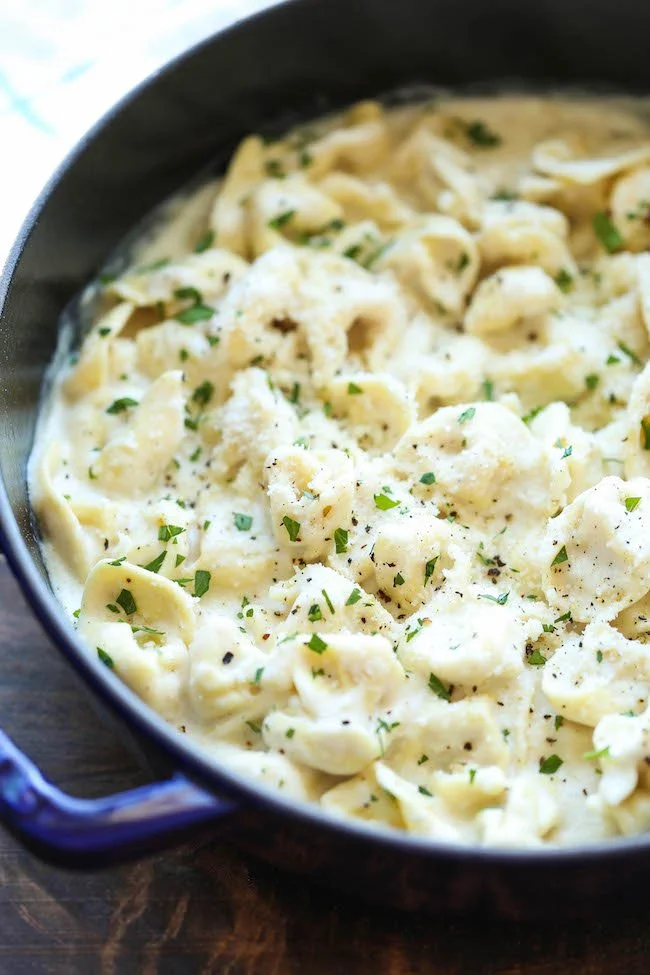 One Pot Tortellini Cream Sauce is one of my quick, easy weeknight pasta