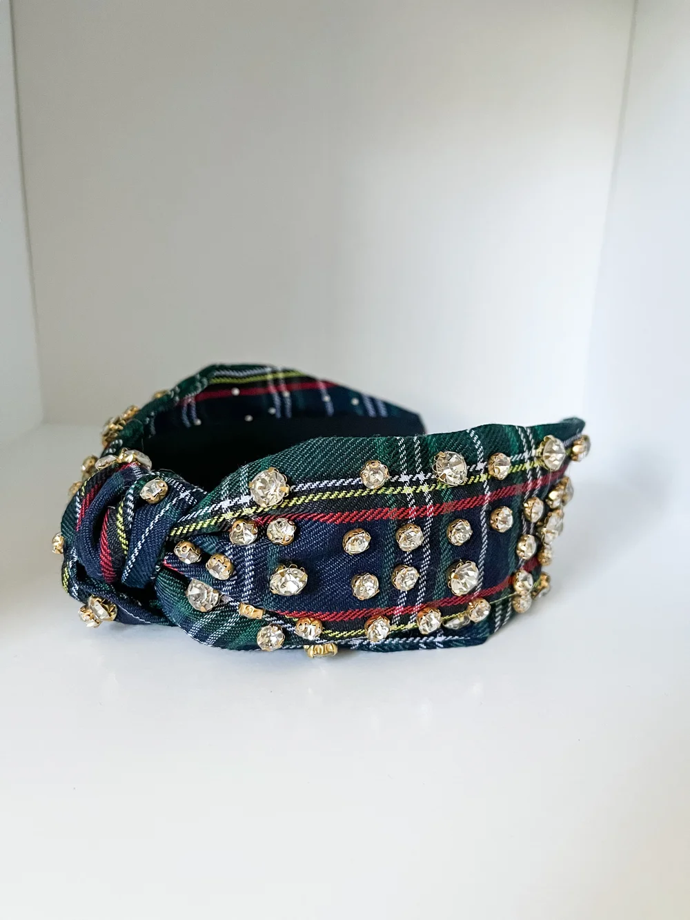 Plaid Embellished Headband — 4:14 Boutique display picture 1