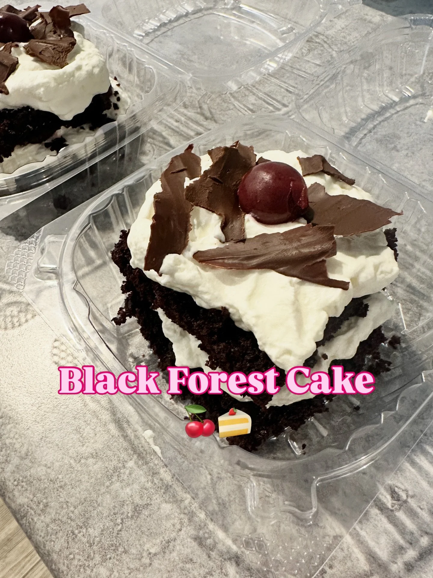 🍒 New! Black Forest Cake 🍒

Made with love &amp; available Friday while supplies last.

#makeitabruudday #weekendplans #chesleyontario