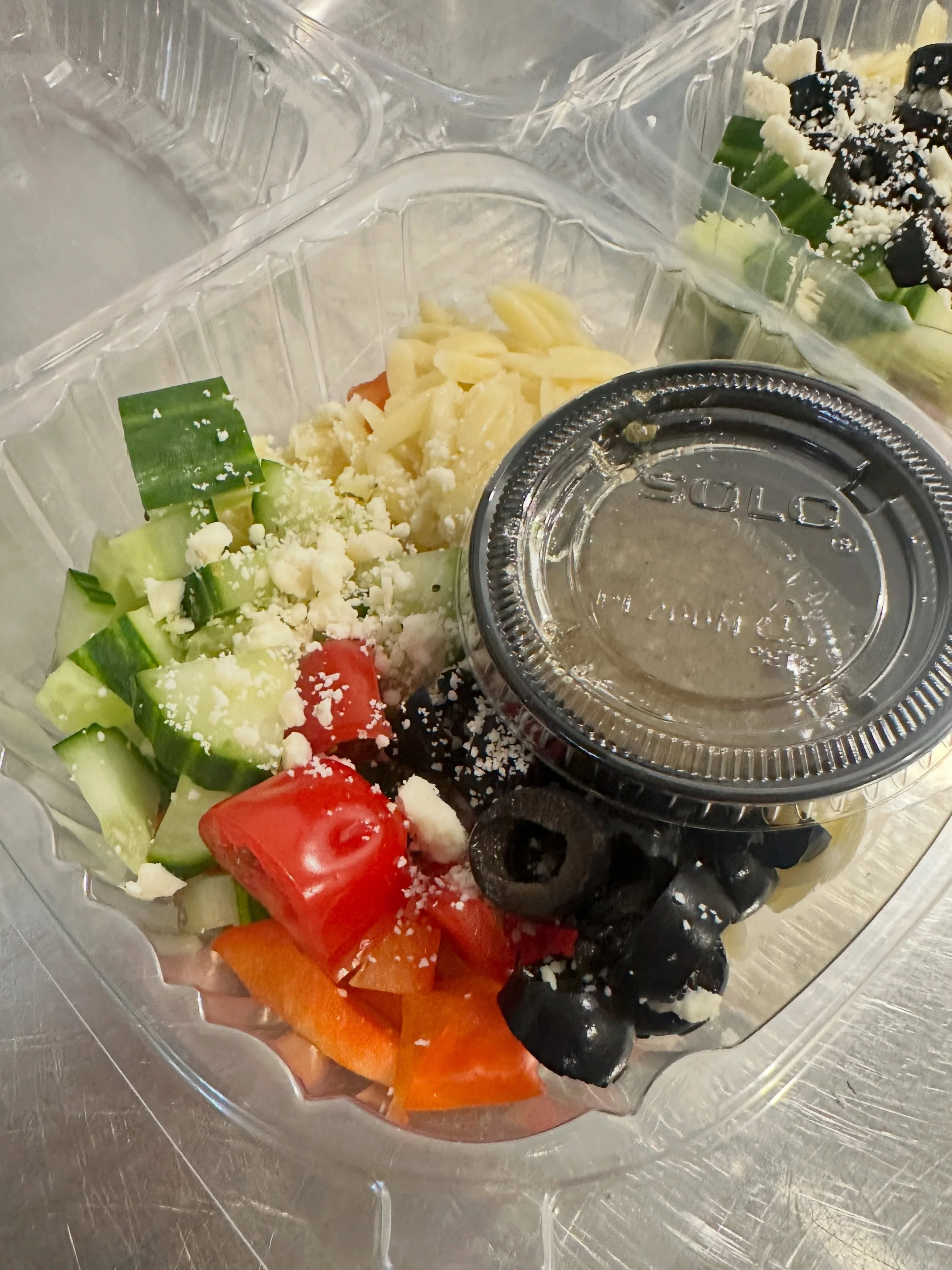 Add some orzo Greek pasta to your order!

While supplies last. 🍅🥒

#whatsforlunch #grabandgo