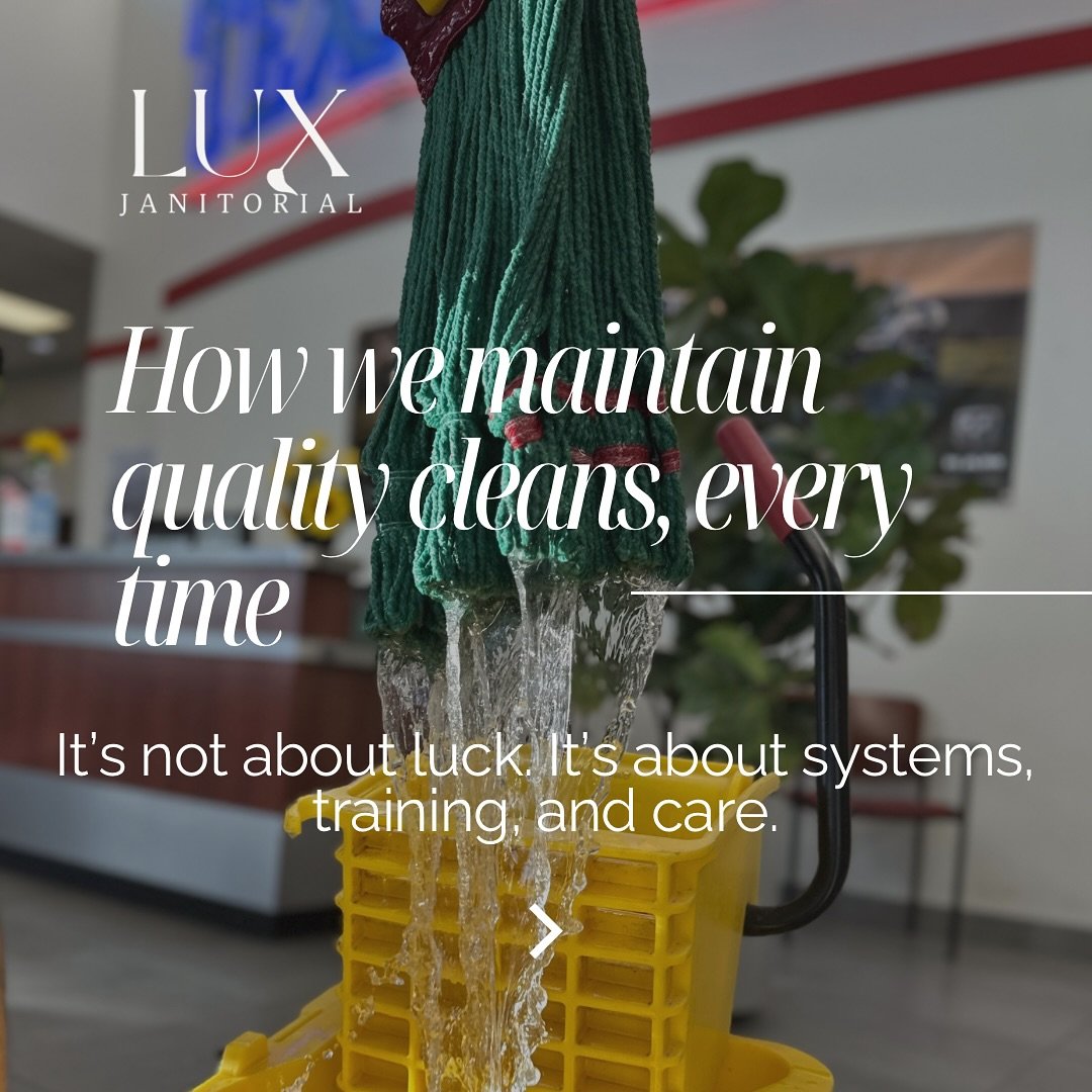 Professional cleaning isn’t about doing the bare minimum — it’s about doing it right.
Here’s how we keep Lux standards high and your space truly clean.
📞 806-884-8589
💻 luxjanitorial.com
📍Amarillo, TX + surrounding areas