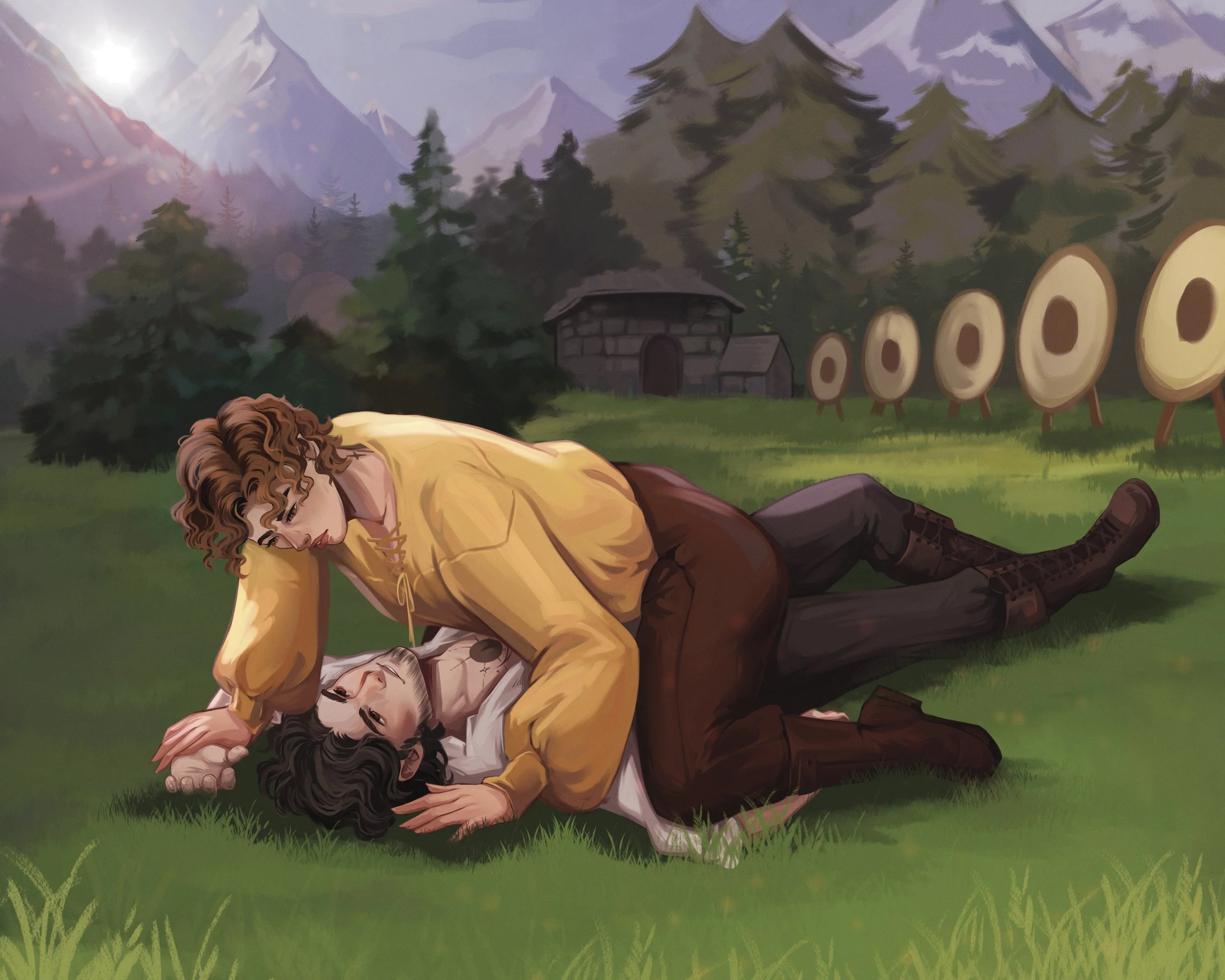 Corinne and Aryel by @chocological.art