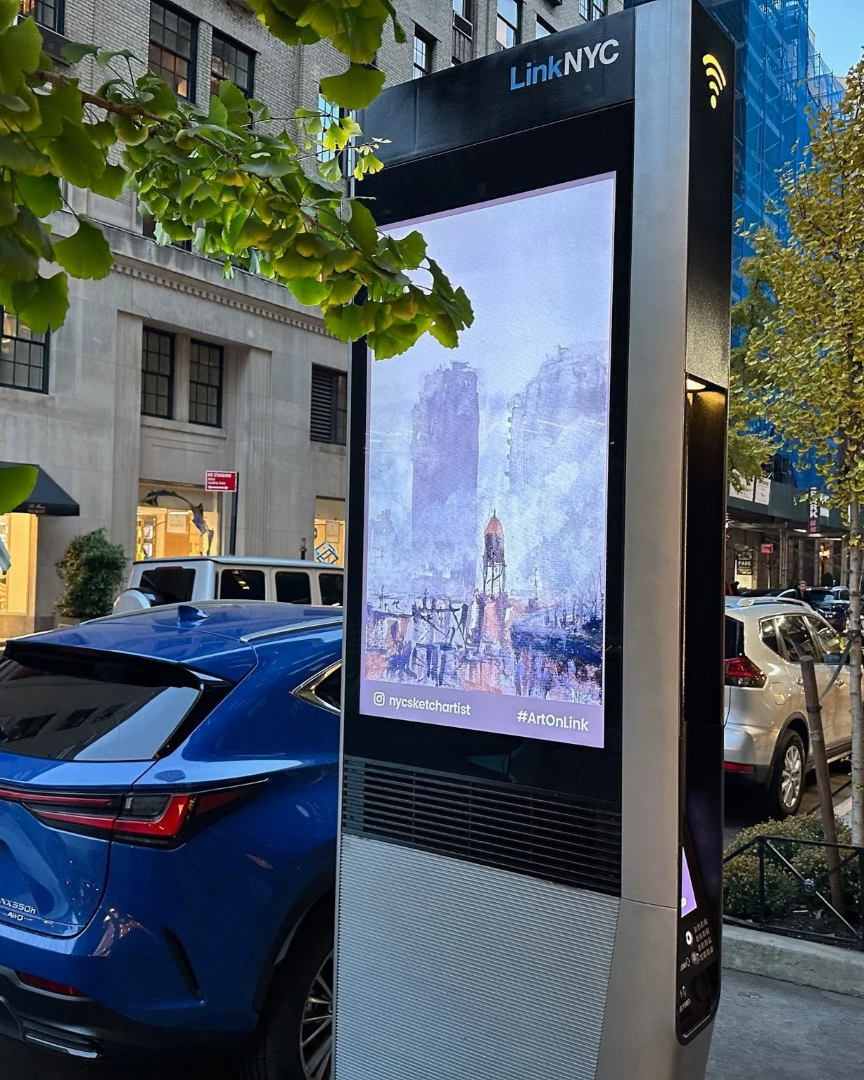 Nycsketchartist-New-York-Watercolor-Painting-Veronika-Doljenkova-#LinkNYC—#ArtonLink