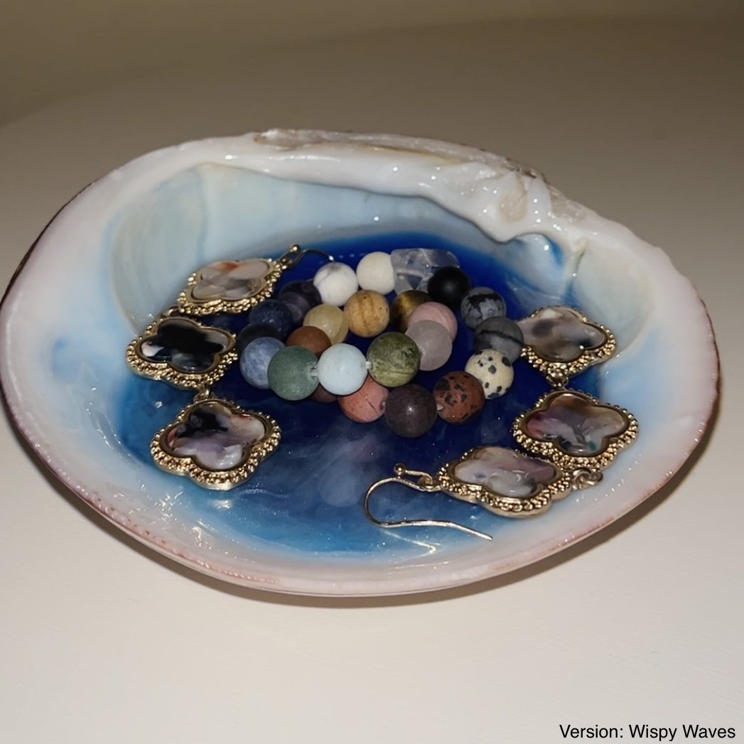 SEASHELL RING DISH - Ocean Resin Art