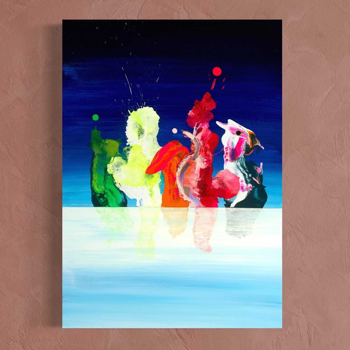 I recently had this series of paintings photographed at high res, to capture all of the amazing details that my iPhone can&rsquo;t. I&rsquo;ll share one a day. Here&rsquo;s one of my favorites. 

&ldquo;The Guardians&rdquo; - acrylic on paper 

I lov