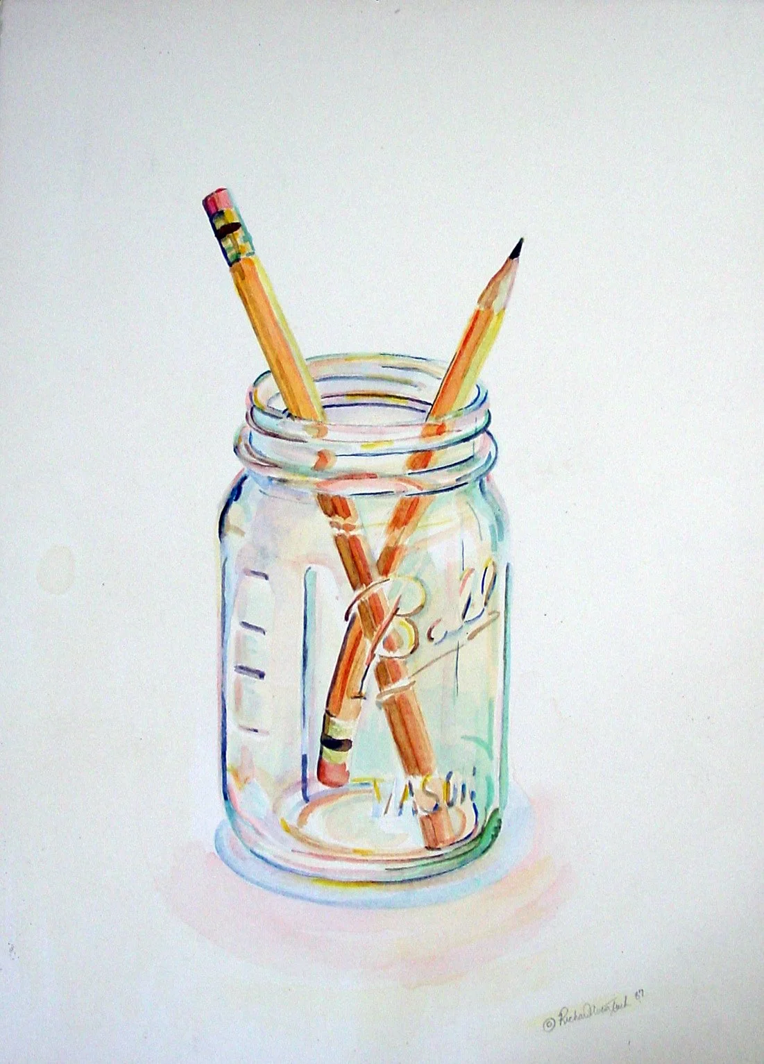 Ball Jar with Pencils (1987
