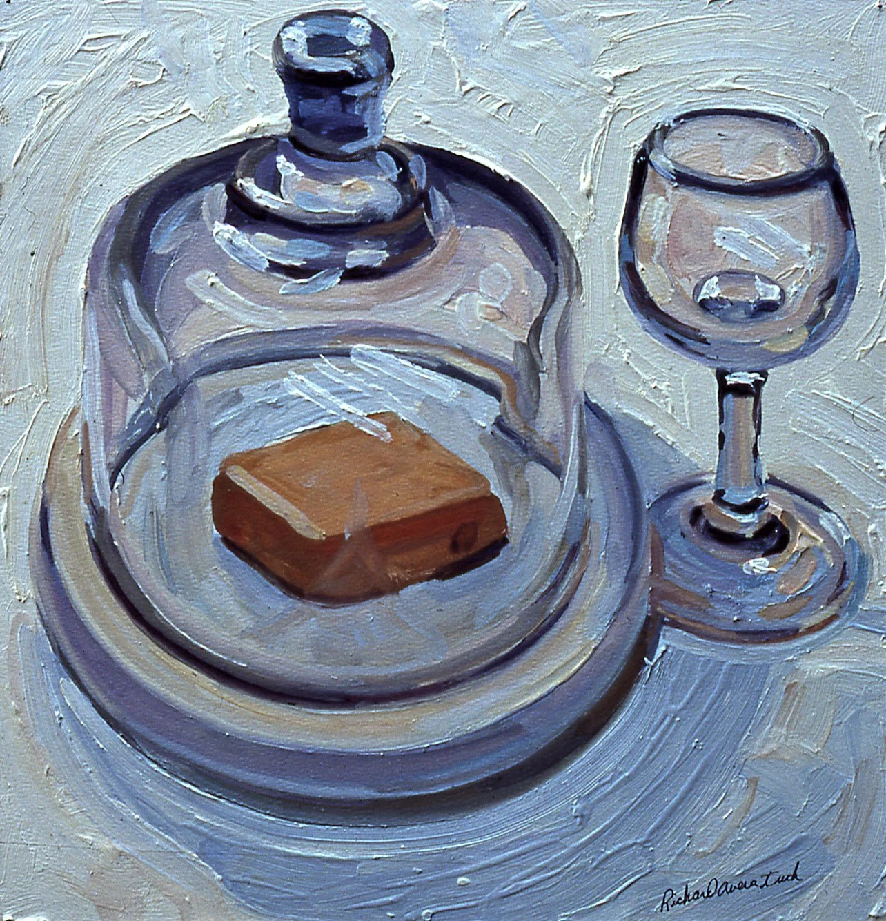 Chesse Dish & Wine Glass