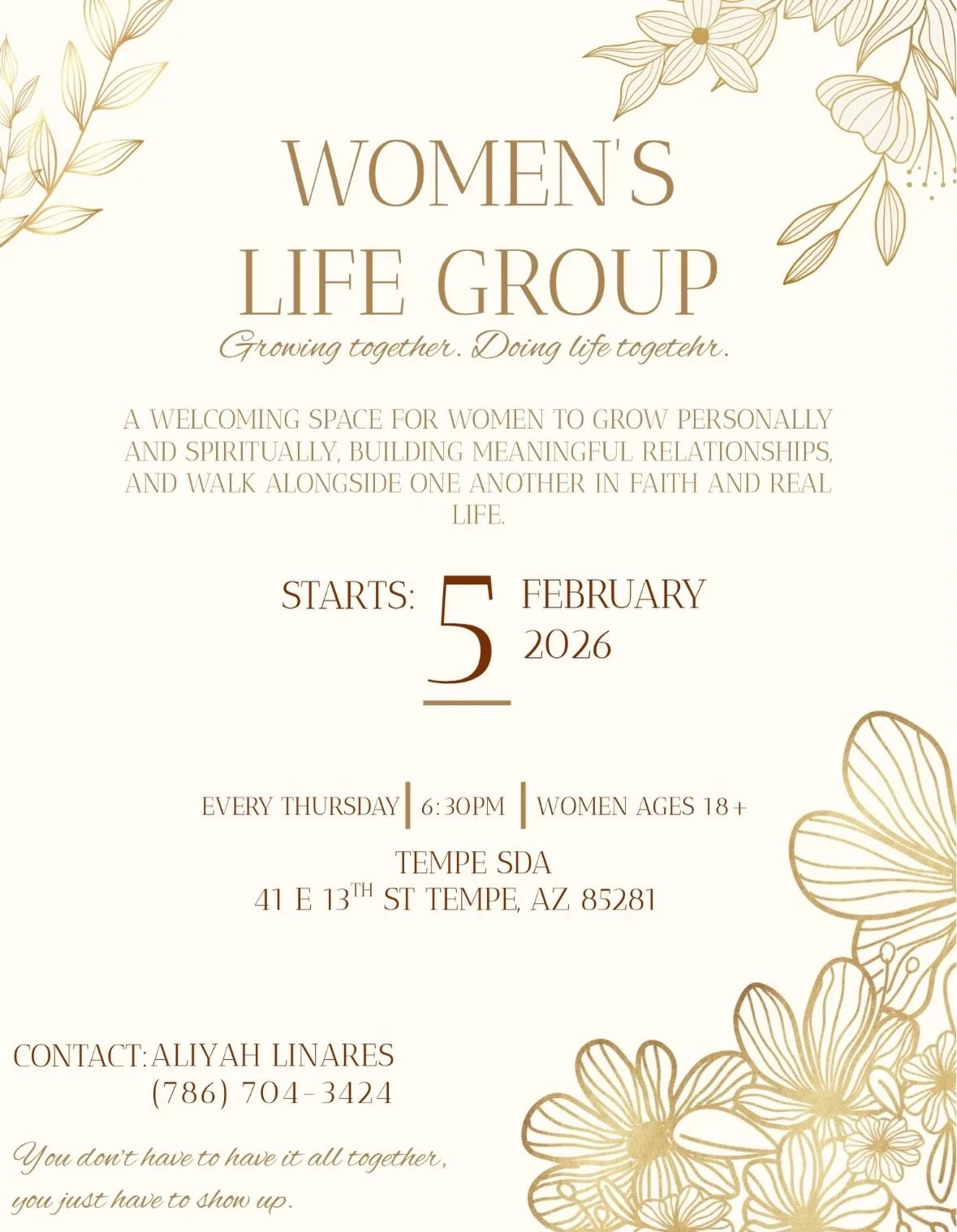 Women&rsquo;s Life Group begins Thursday, February 5th at 6:30pm! 🌸

This is a space for Women (18+) to connect, grow in faith, and build meaningful friendships rooted in Christ. 🌷 

Our first night is all about connection, so come ready to relax, 