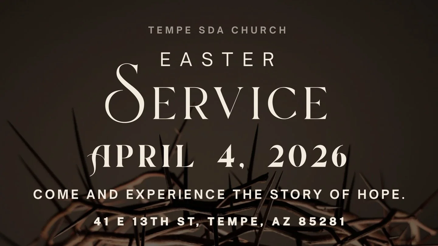 𝙃𝙚 𝙞𝙨 𝙧𝙞𝙨𝙚𝙣, 𝙖𝙣𝙙 𝙗𝙚𝙘𝙖𝙪𝙨𝙚 𝙤𝙛 𝙃𝙞𝙢, 𝙬𝙚 𝙝𝙖𝙫𝙚 𝙝𝙤𝙥𝙚 𝙩𝙤 𝙡𝙞𝙫𝙚 𝙖𝙜𝙖𝙞𝙣. 🤍

Join us this Easter for a special service  at Tempe SDA Church on April 4th at 11AM. We&rsquo;ve been preparing something really meaningful,