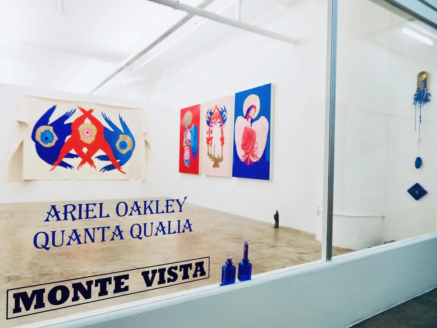 Goodnight Angels. 💙
The biggest thank you to @montevistaprojects for allowing me time and space to present Quanta Qualia in all its big weird beauty, with my strange angels and mutant mysticism for all my nearest and dearest Angeleno&rsquo;s to see.