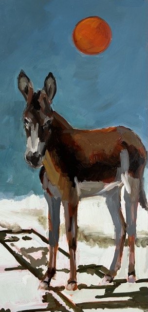 A MULE'S SUNLIT ASCENT