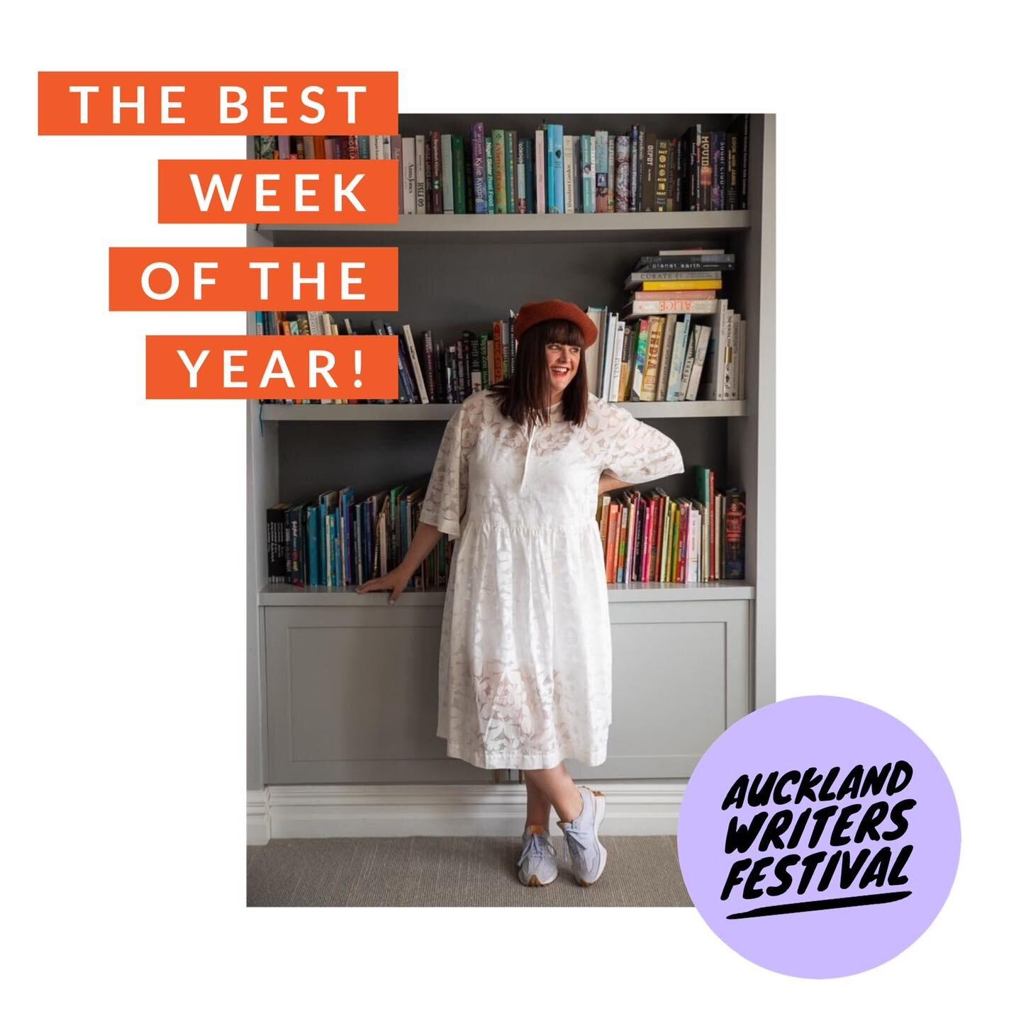 Eee! 🥳 Is this your favourite week too? 📚 

I am booked in to a gajillion workshops and events at the Auckland Writers Festival this Friday and Saturday. Gabrielle Zevin, Catherine Chidgey, Colson Whitehead, Chloe Gong&hellip; I can&rsquo;t wait! ?