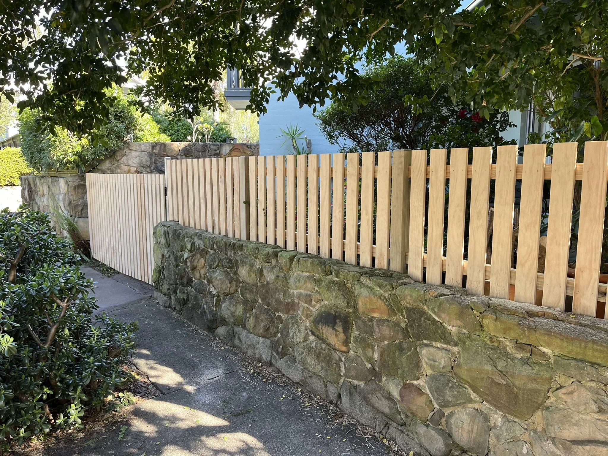 Treated Pine Picket Fence and Gate- Inner West Sydney.JPEG