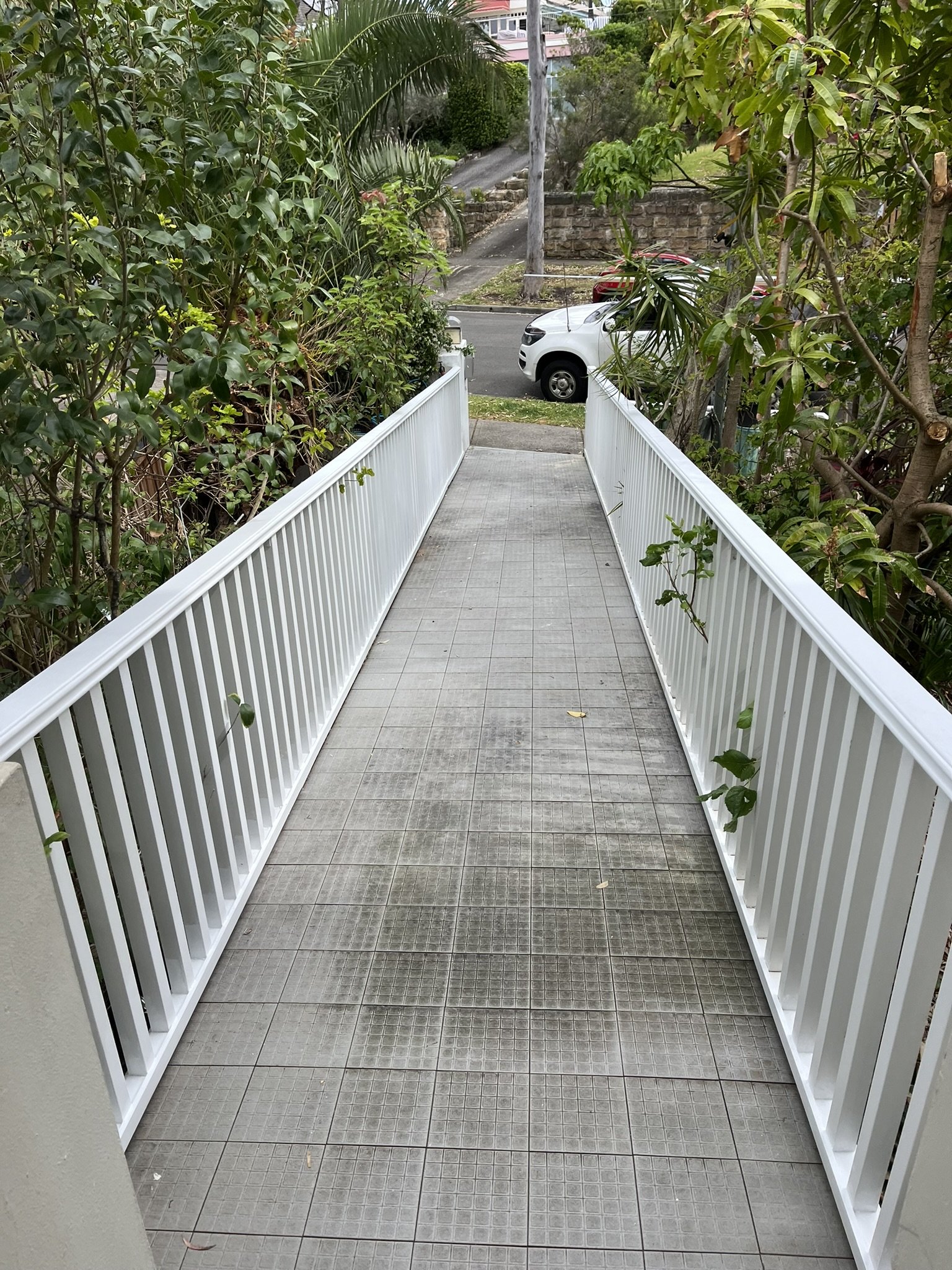 Balustrade with Timber painted white Vaucluse NSW.JPEG