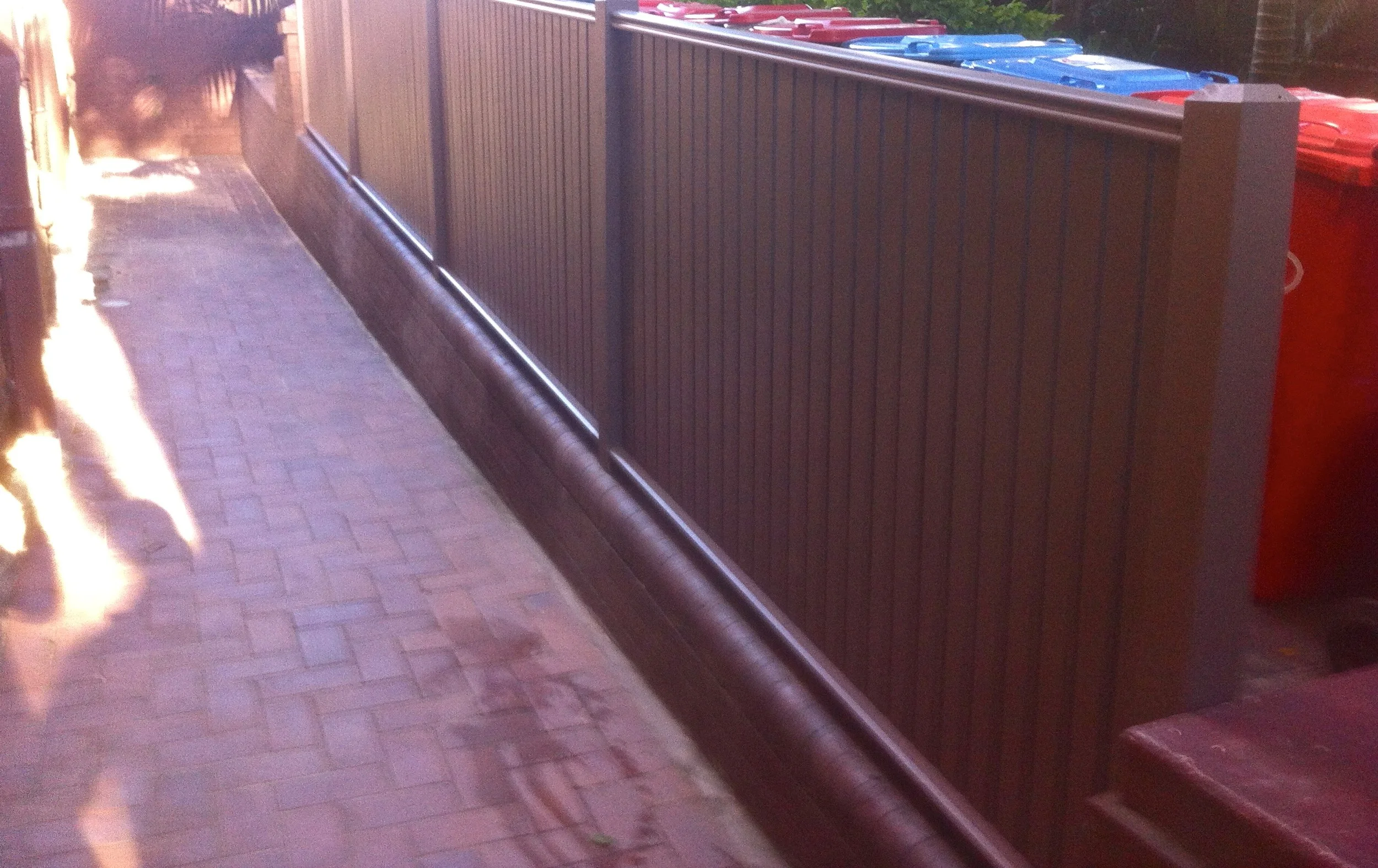 Bin Area Framed Picket Fence- Double Bay Install By Better Quality Fencing.jpg
