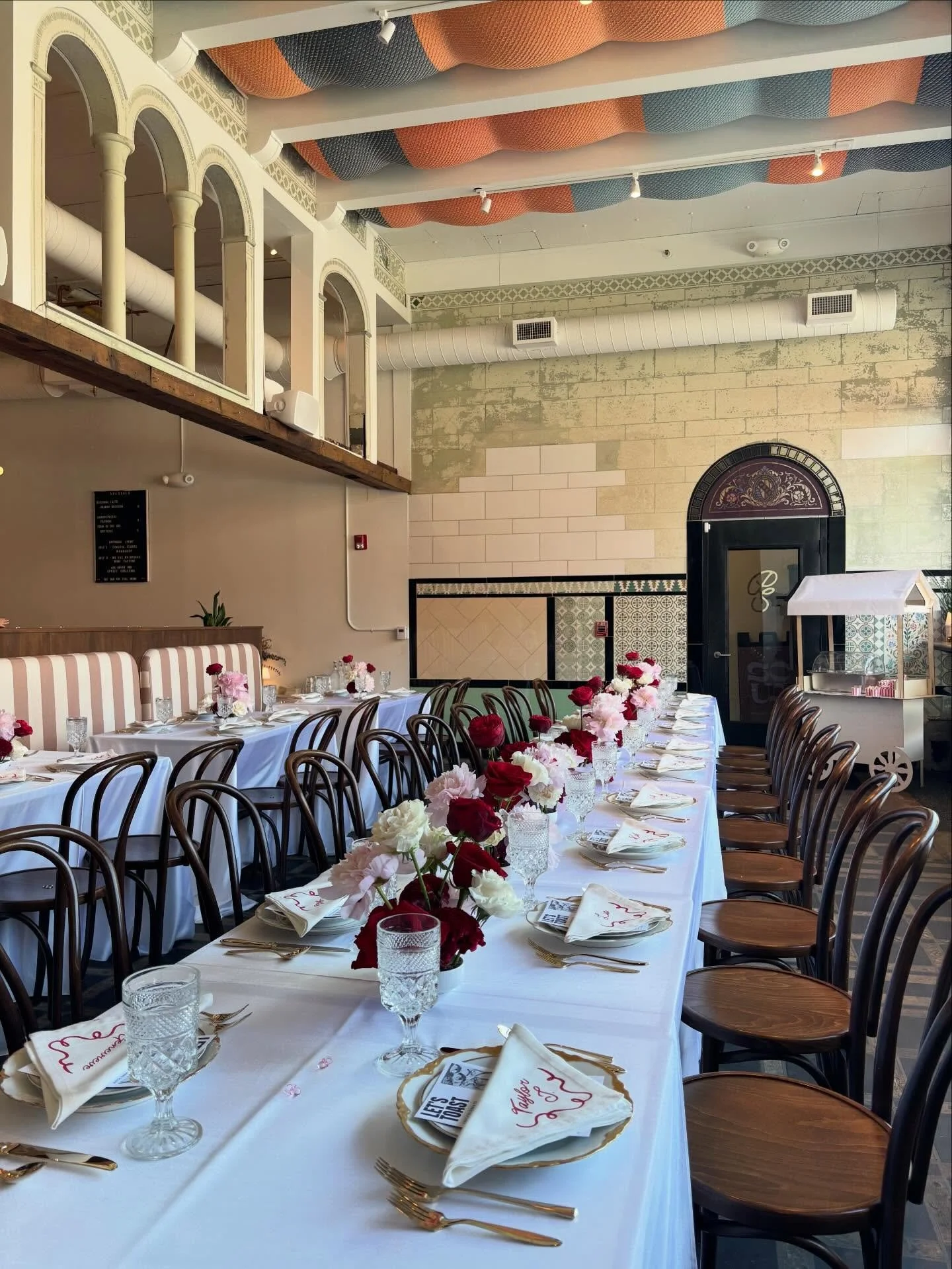 🌷🥂 LET US HOST YOUR NEXT EVENT 🥂🌷

We love celebrating with you! Our Saturday evenings and Sundays are available to book your shower or birthday or engagement or whatever reason you have to celebrate. 

You can view more details about our package