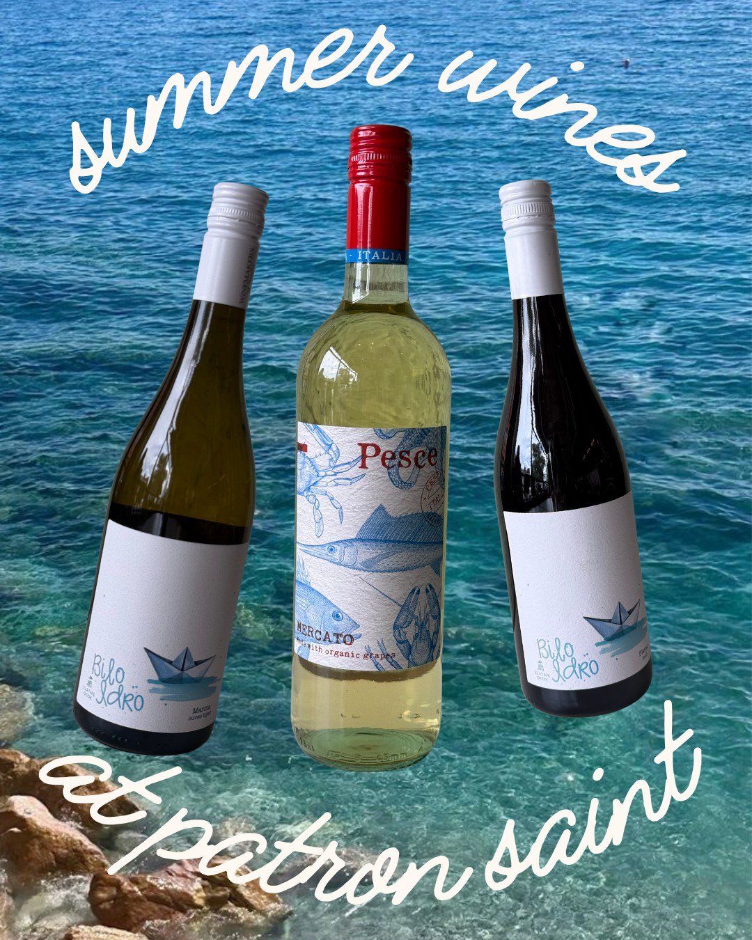 ☀ SUMMER WINE BY THE GLASS ⛱

Say hello to our three wines we are currently pouring by the glass!

Our house red and house white take us on a Croatian vacation meant to capture the carefree Dalmatian drinking style of sitting dockside, taking in the 