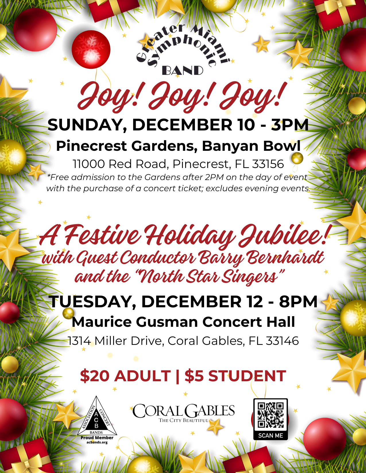 December 10, 2023 — Greater Miami Symphonic Band
