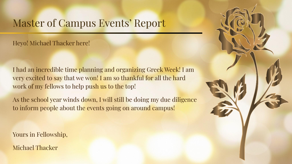 Master of Campus Events