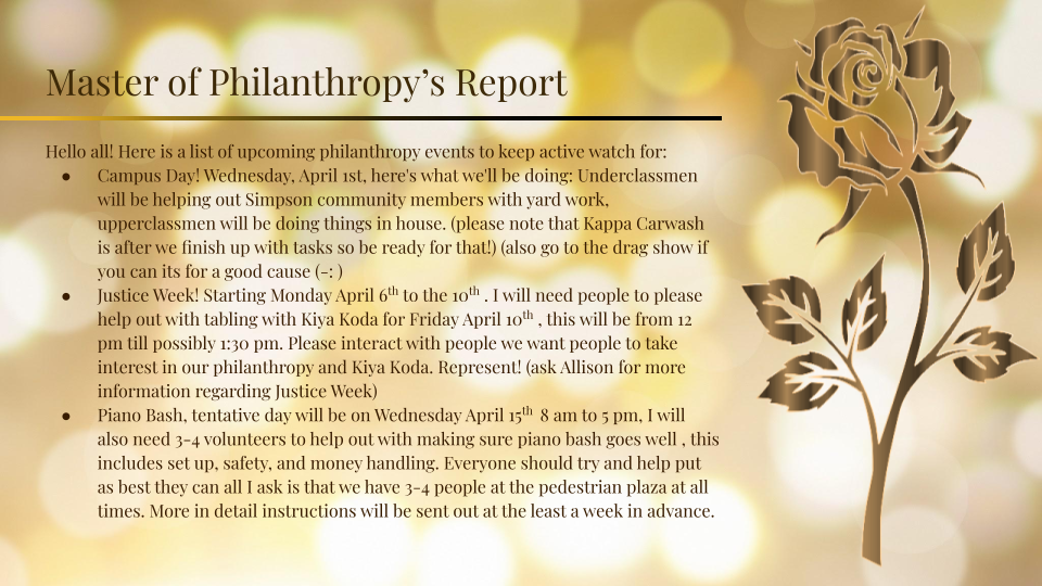 Master of Philanthropy