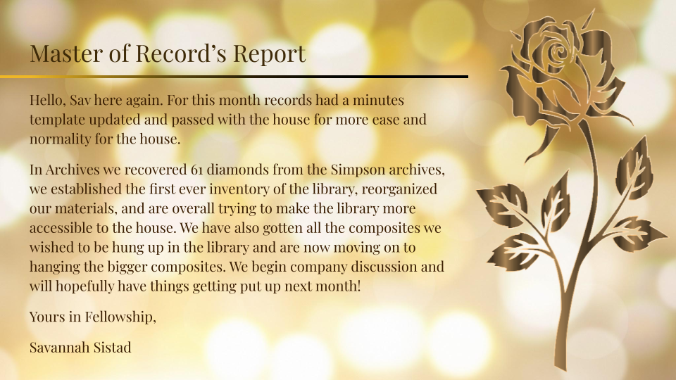 Master of Records