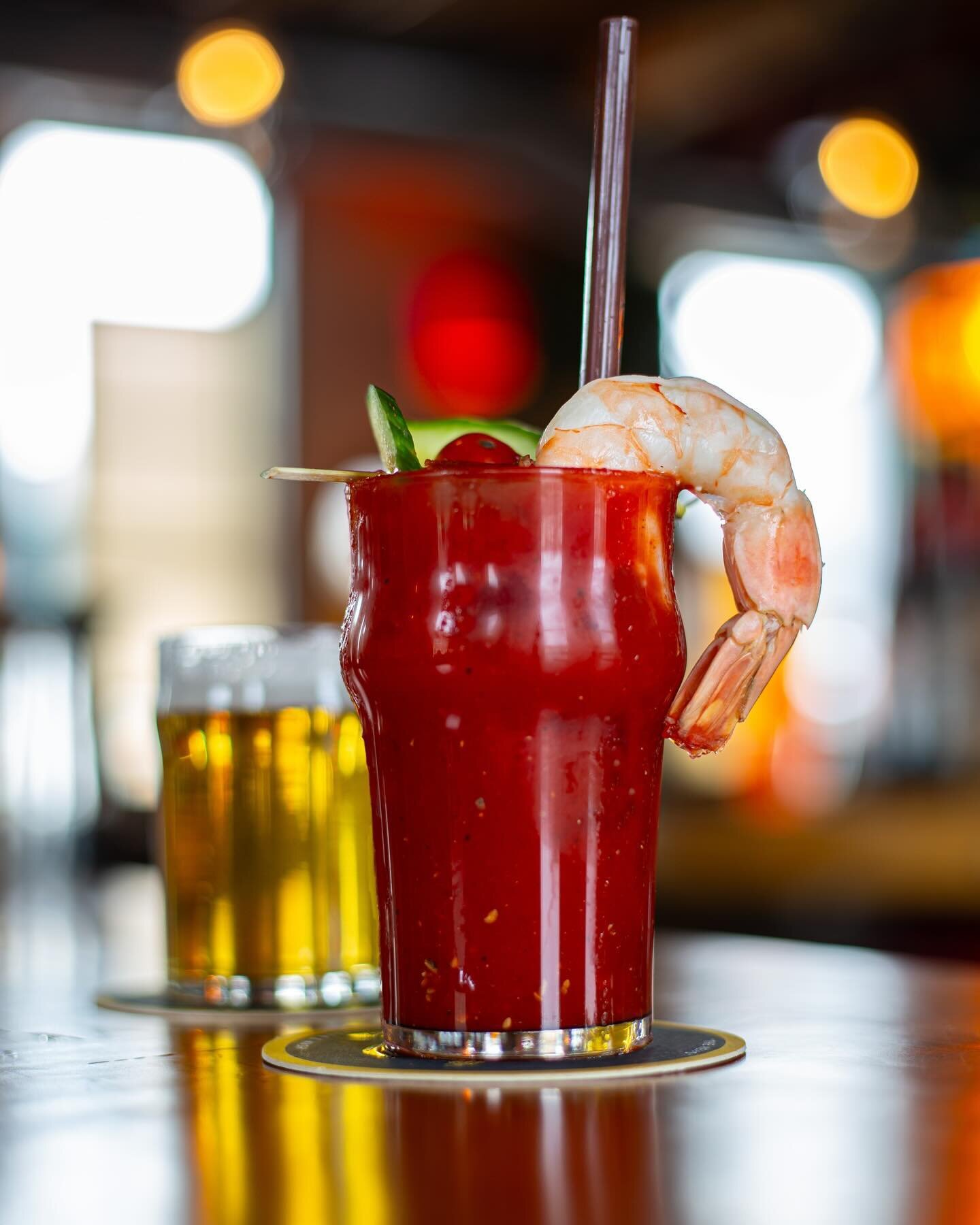 Brunch drinks hit different at Turn Key Supper Club! Make your bloody a Crusty Bloody- add a jumbo shrimp to any cocktail and make it a #shrimpcocktail 
🍤 🍅 
#brunch #clubcrusty #turnkeymadison #bloodymaryshrimp