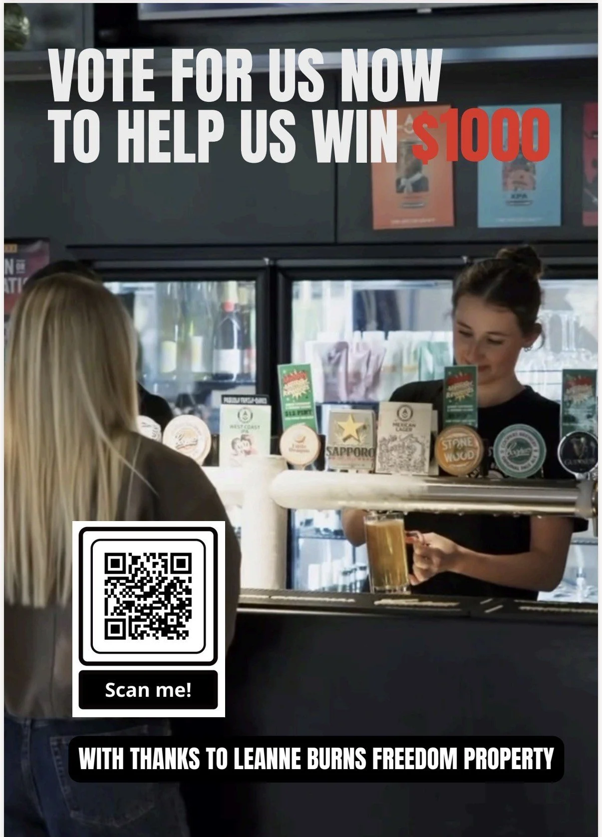 VOTE FOR US TO WIN $1000 THANKS TO FREEDOM PROPERTY!