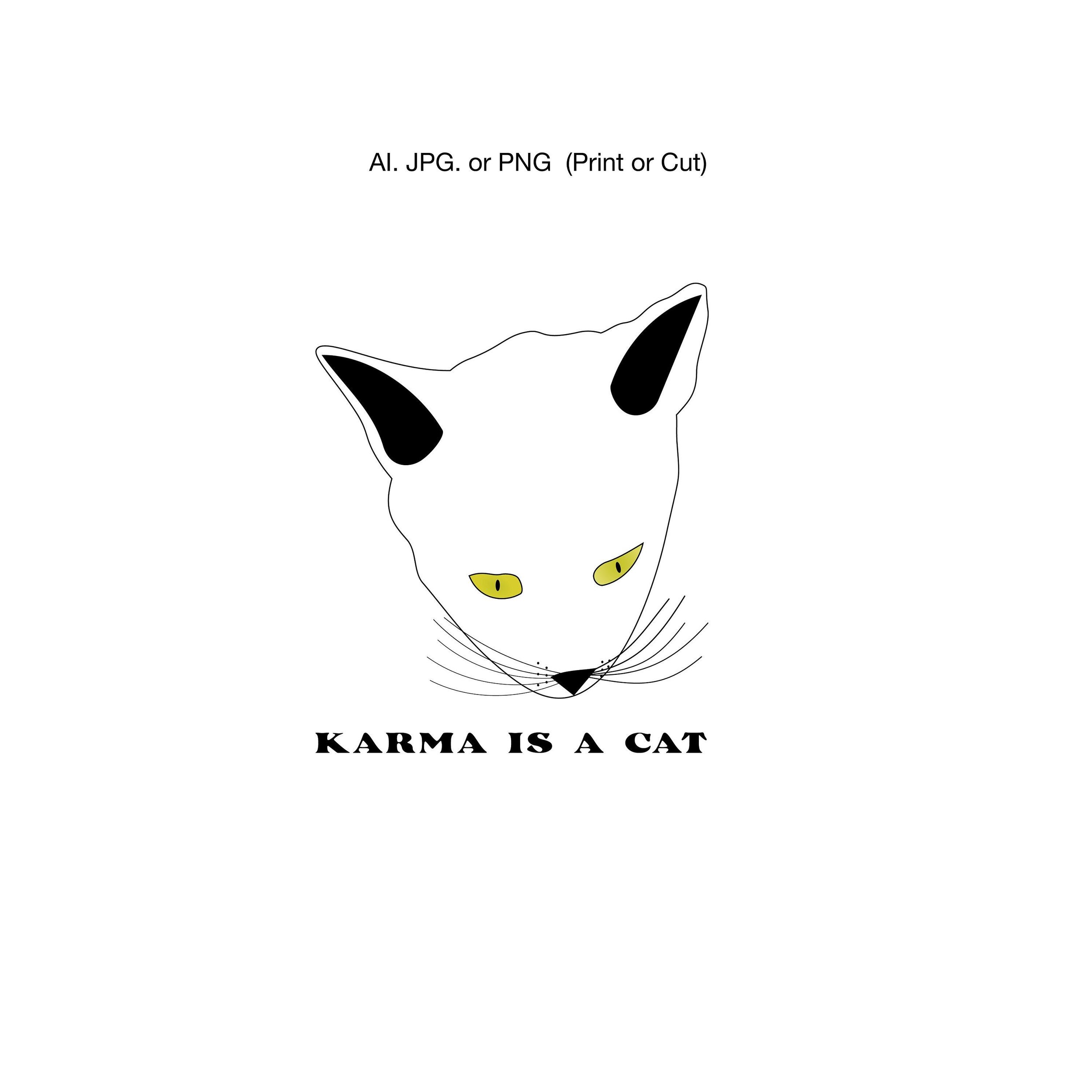 Karma is a Cat Swiftie Clipart Download