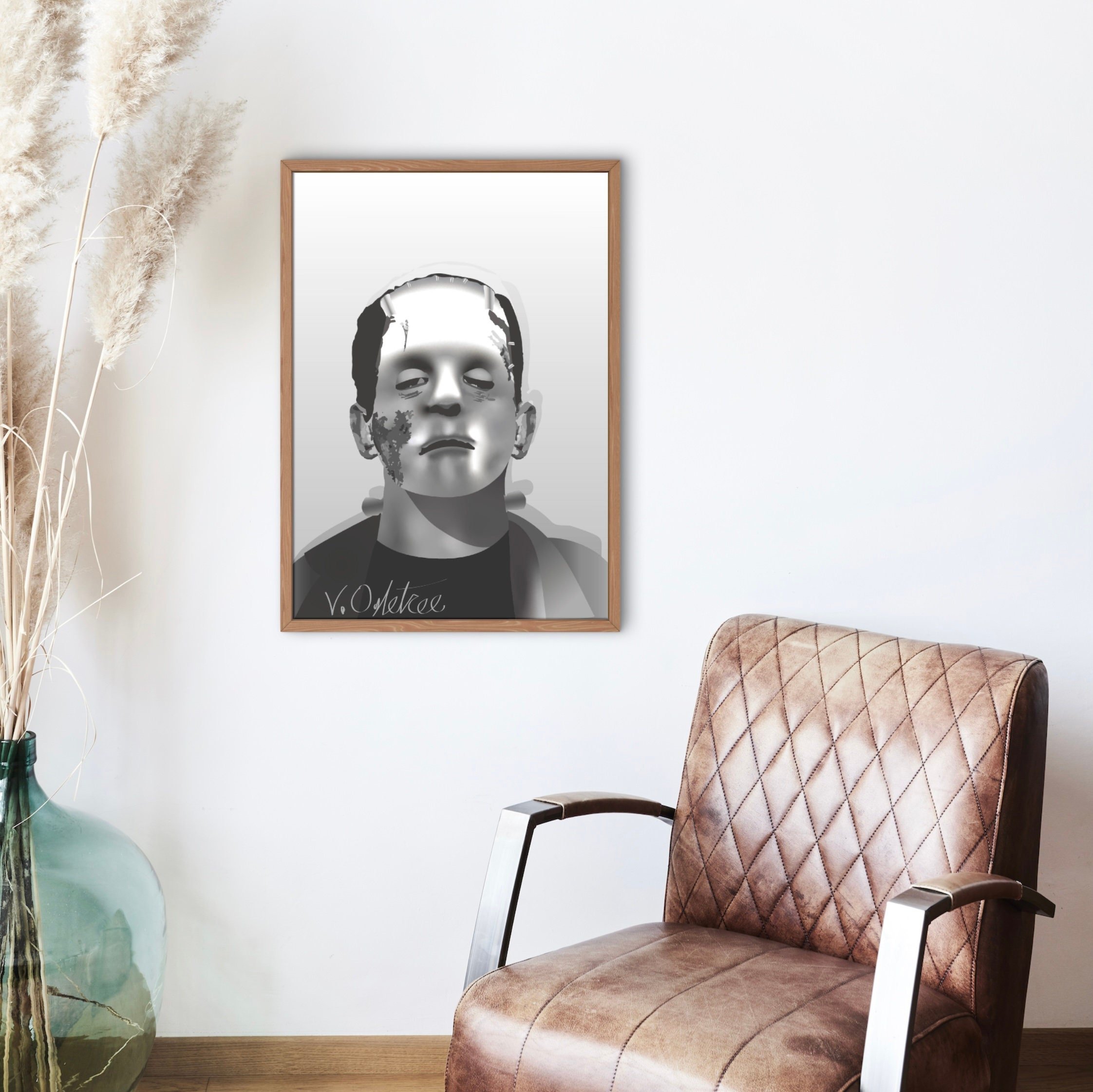 Frankenstein Digital Portrait