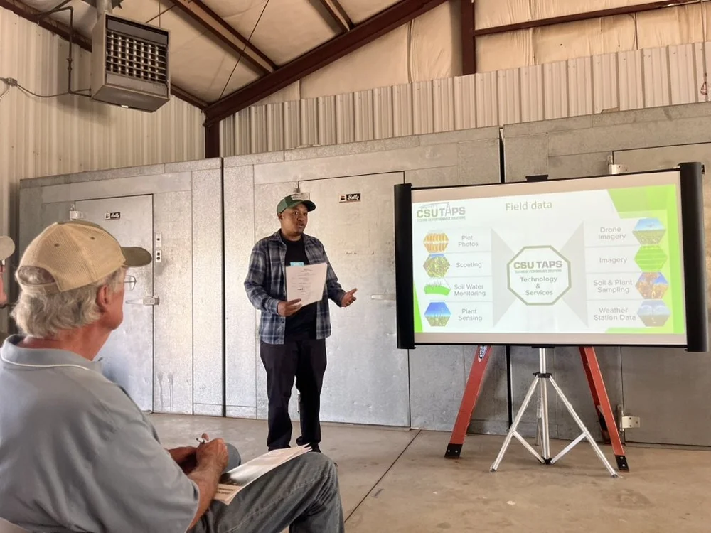  CSU-TAPS Precision Irrigation Manager Wub Yilma discussed competition data available to the 2025 teams. 
