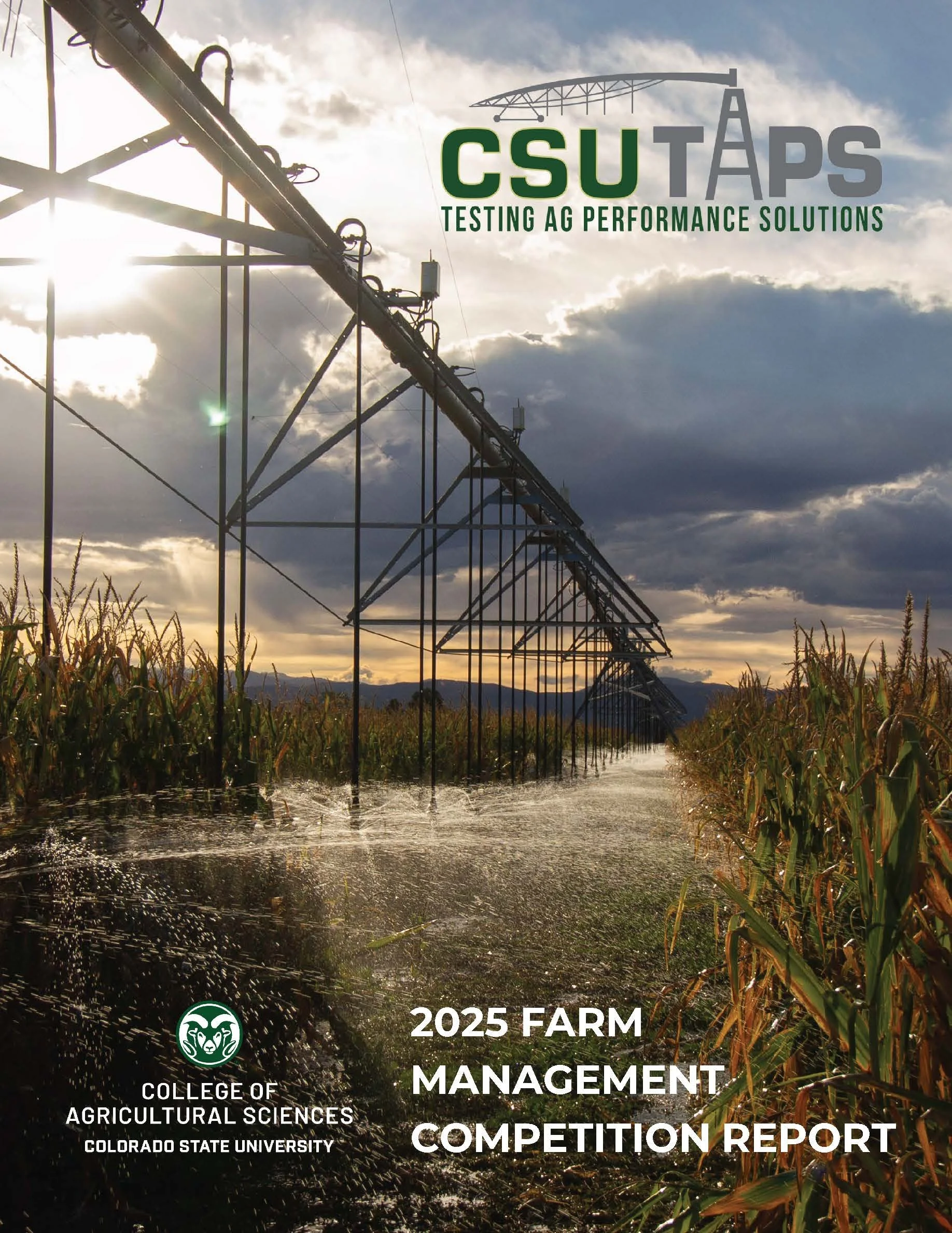 Cover of the 2025 CSU-TAPS Farm Management Competition Report