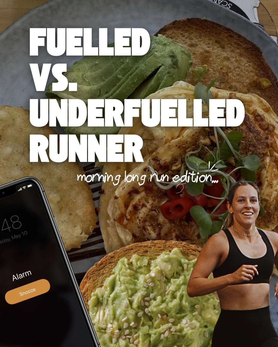 Are you the fuelled or underfuelled runner?!

Marathon season is approaching 🙌🏽
And there&rsquo;s lots of long runs going on!

I love it!

But! What I don&rsquo;t love is the underfuelling that happens so often.

Let&rsquo;s compare an underfuelled