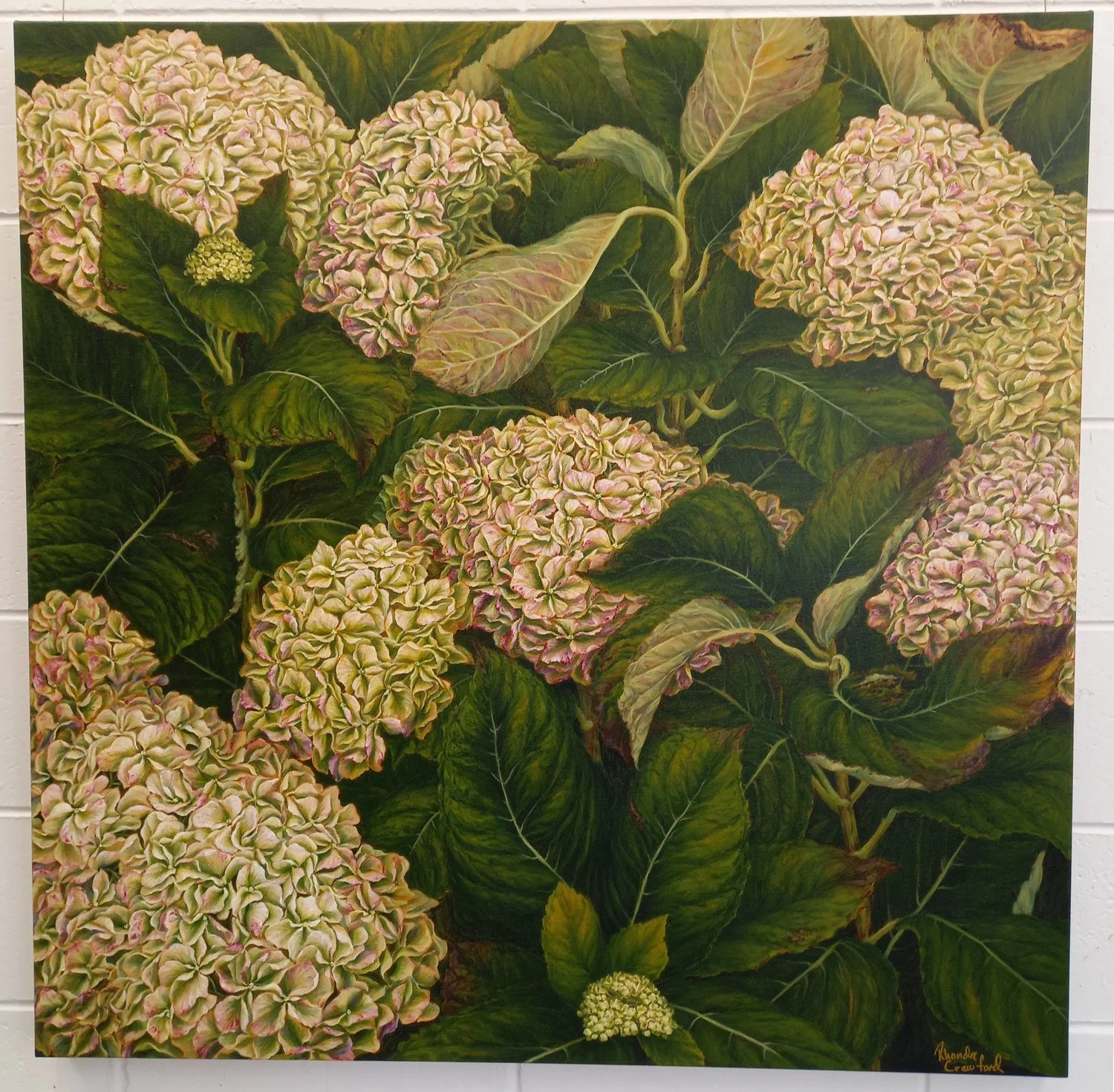 Rhonda Crawford Art Antiquing Hyrdrangea