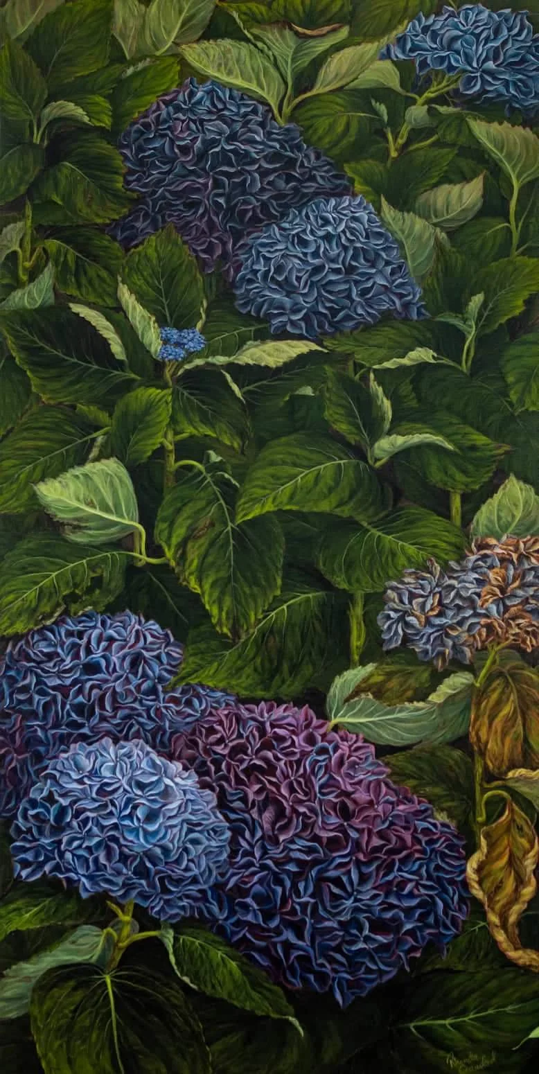 Rhonda Crawford Art - Blue Hydrangea