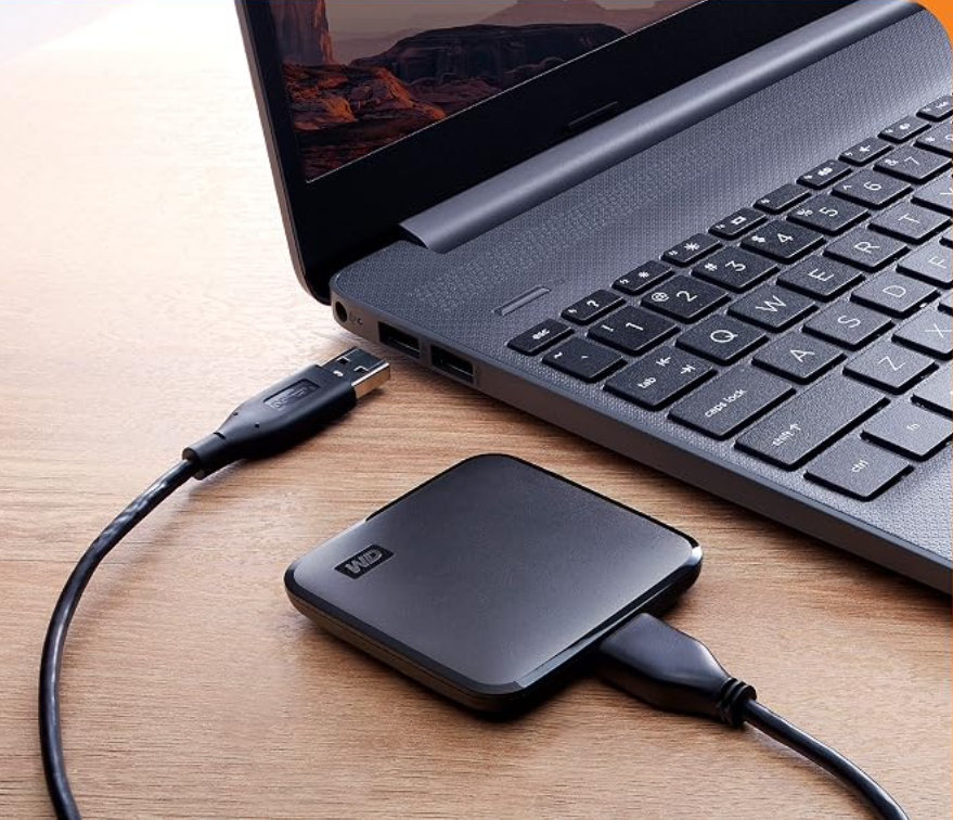 external hard drive or memory disk