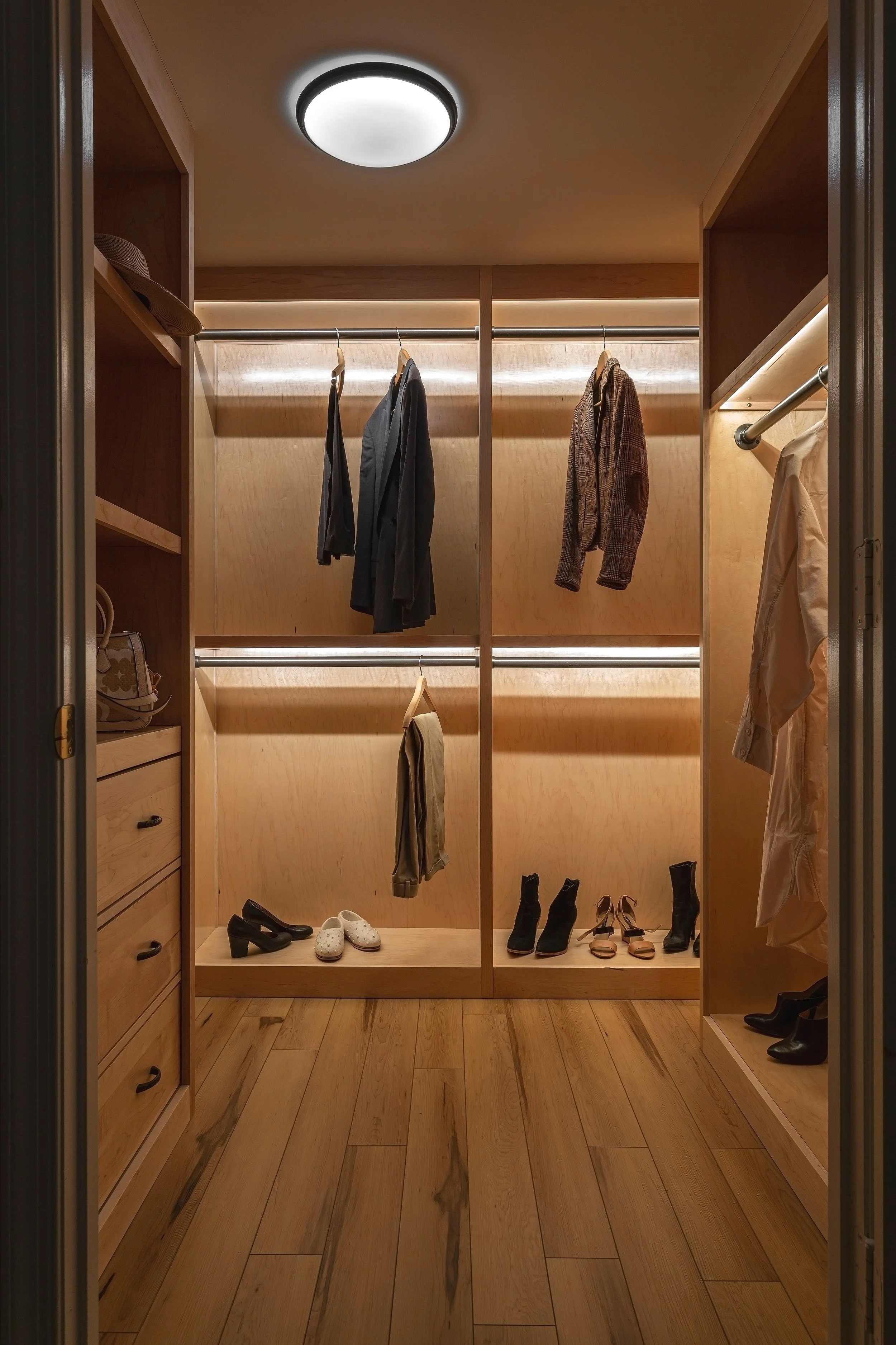 Custom designed maple walk-in closet.jpg
