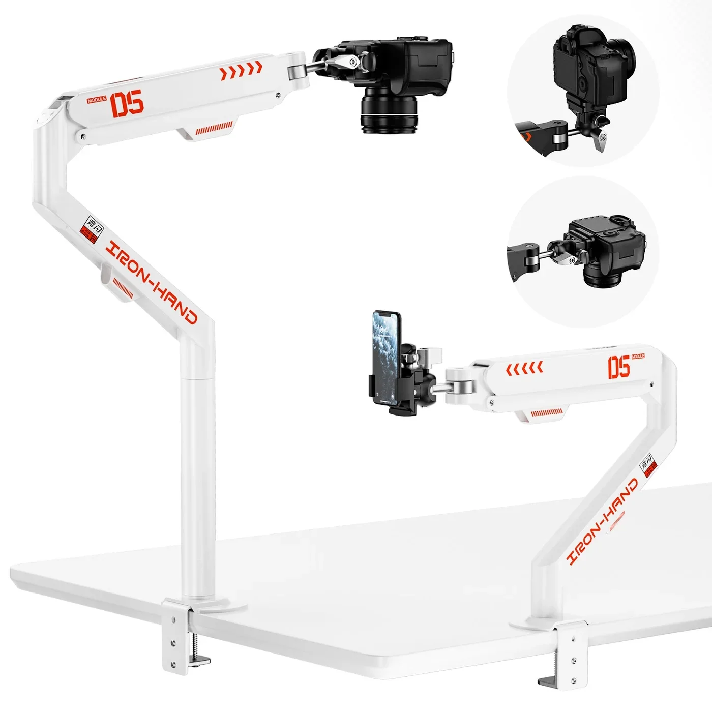 hydraulic articulating camera or phone arm by standjinraiko