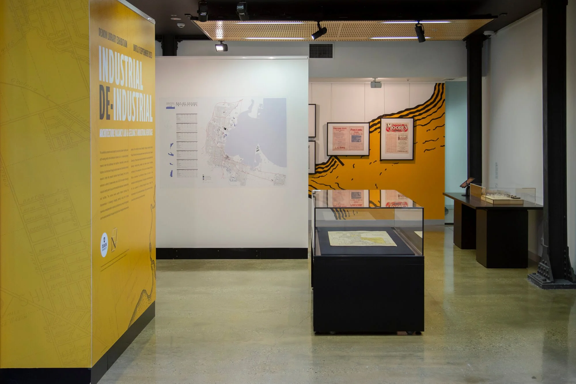 Image taken from entry way of exhibition.
