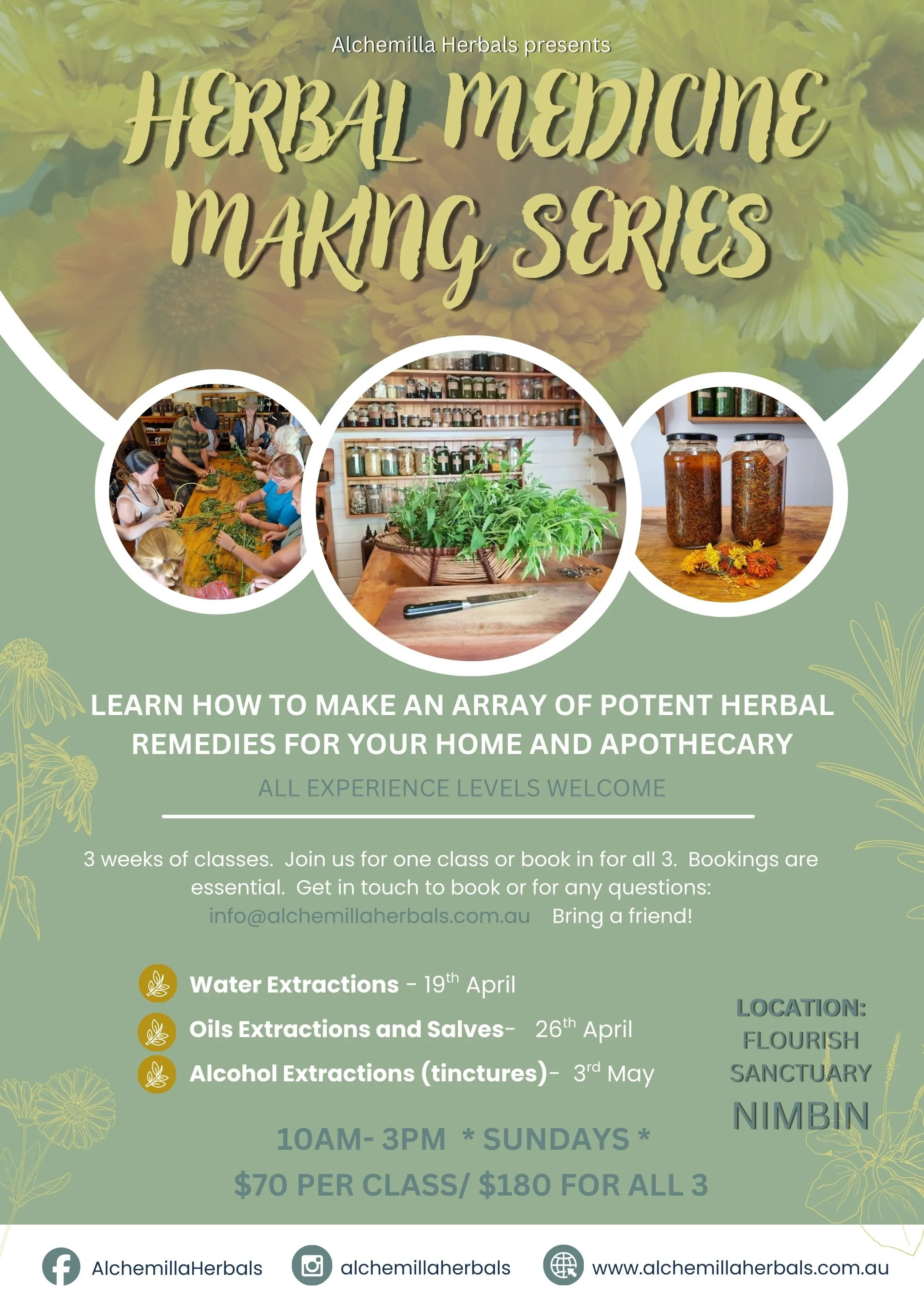 Herbal Medicine Making Series, NIMBIN